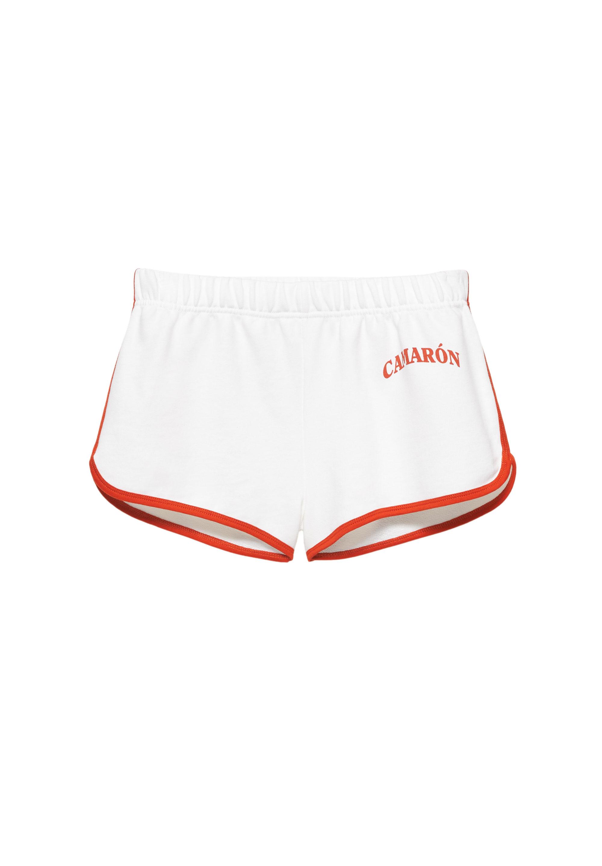 Camarón de la Isla ribbed shorts — Ecru