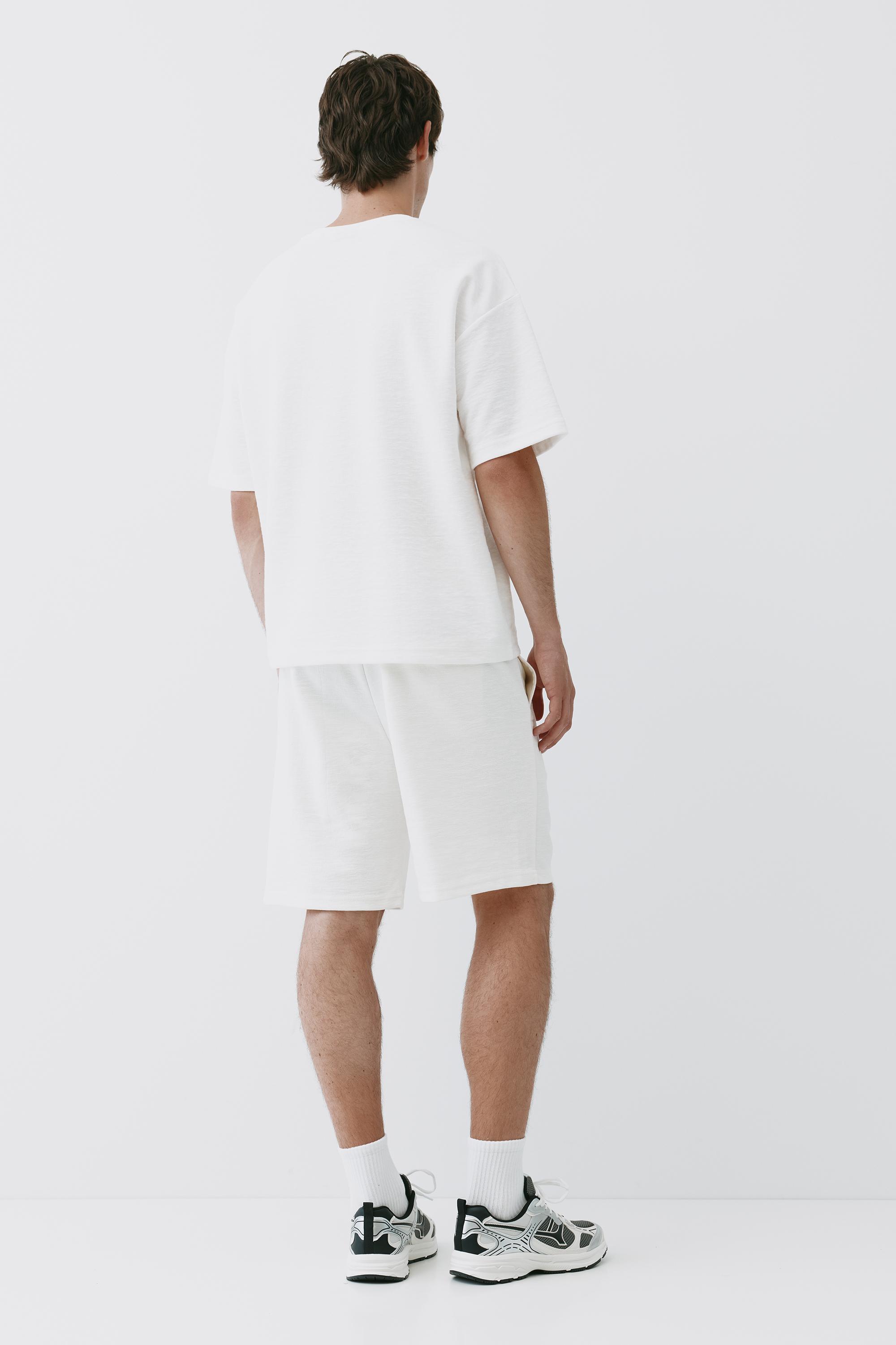 Relaxed fit Bermuda shorts — Off white