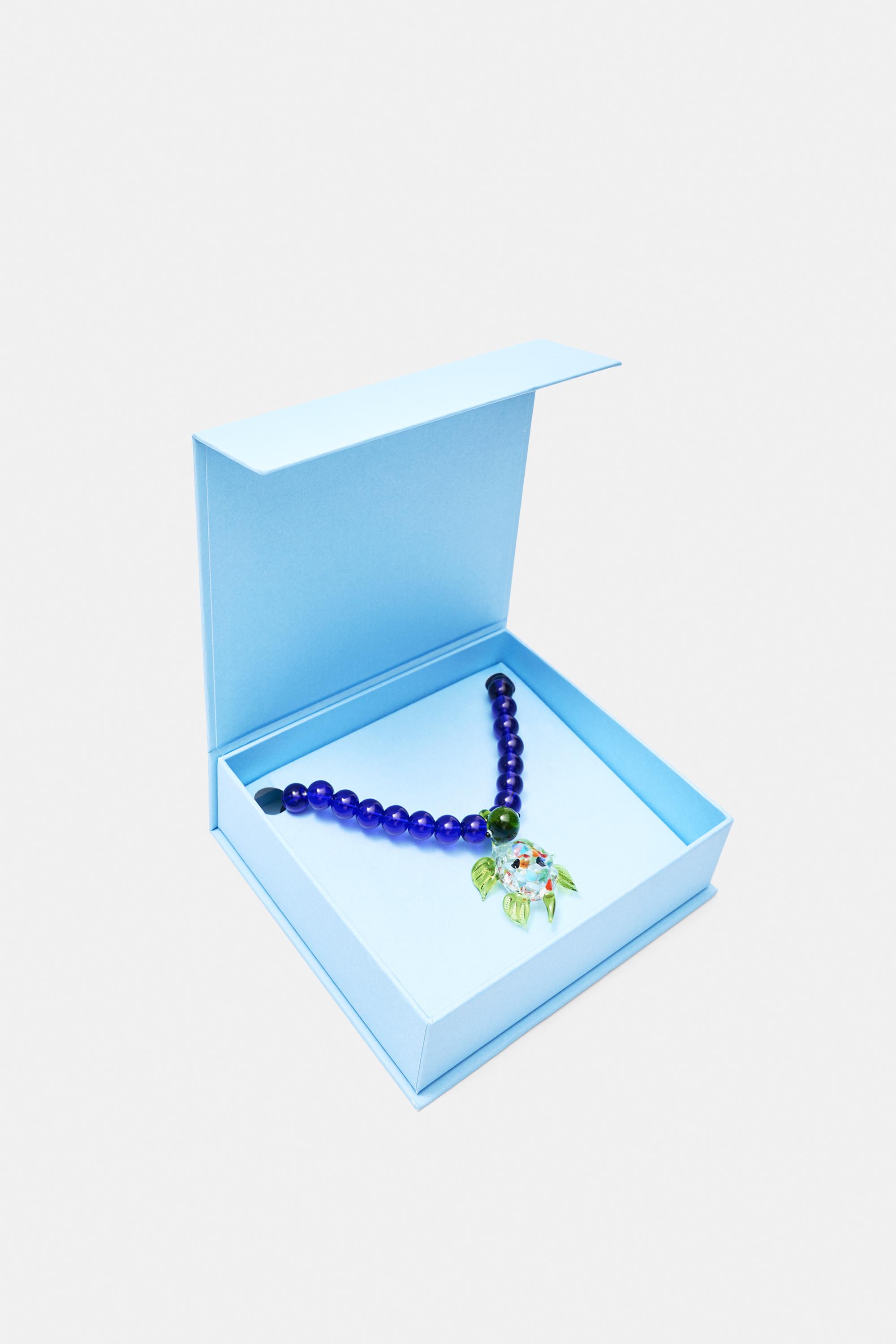 Pleasures x STWD bead necklace — Blue