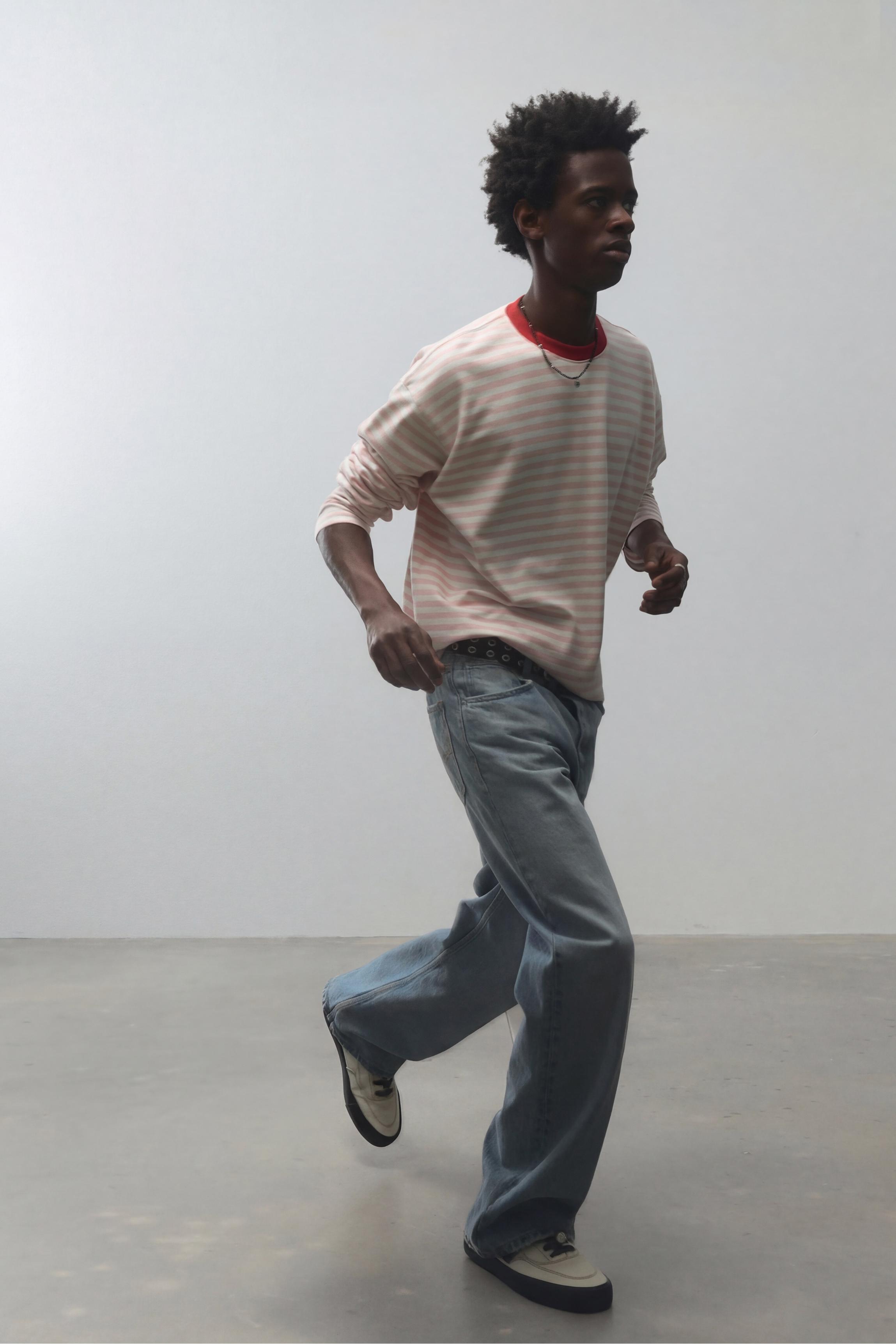 Çizgili uzun kollu t-shirt - Görsel 42