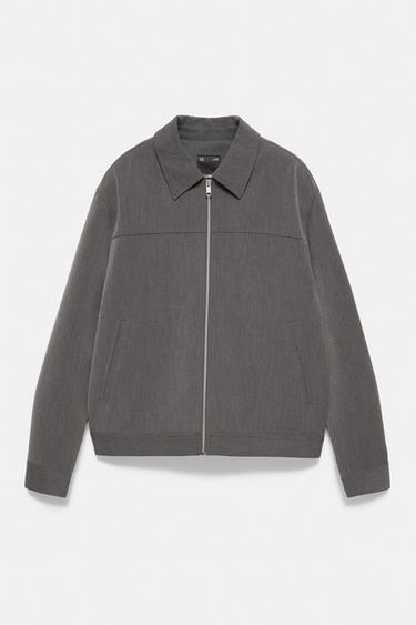 Tailored fit jacket with zip — Anthracite grey 7