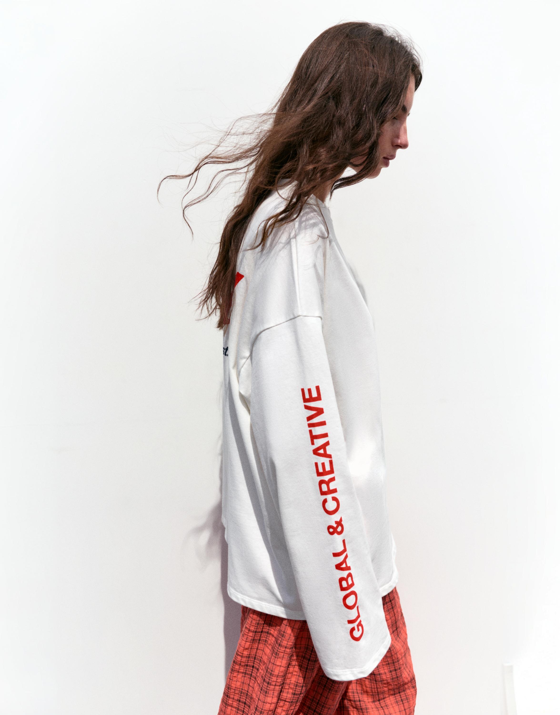 Long sleeve STWD T-shirt — Ice