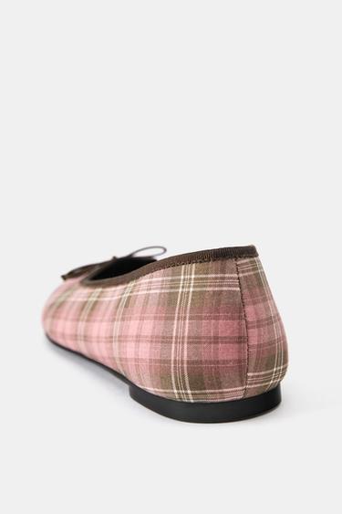 Checked ballet flats — Pink 5