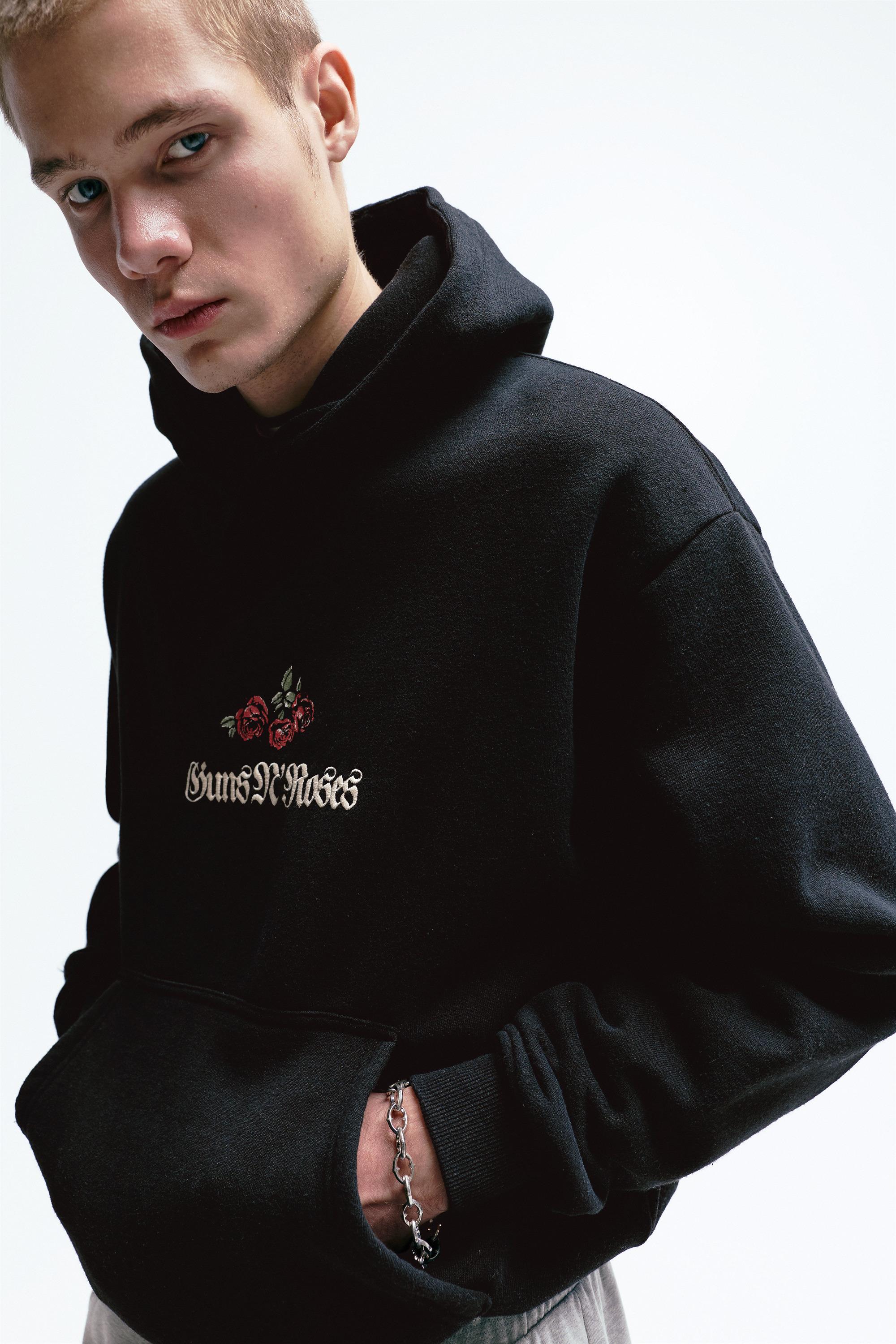 Guns N' Roses kapüşonlu sweatshirt - Görsel 6