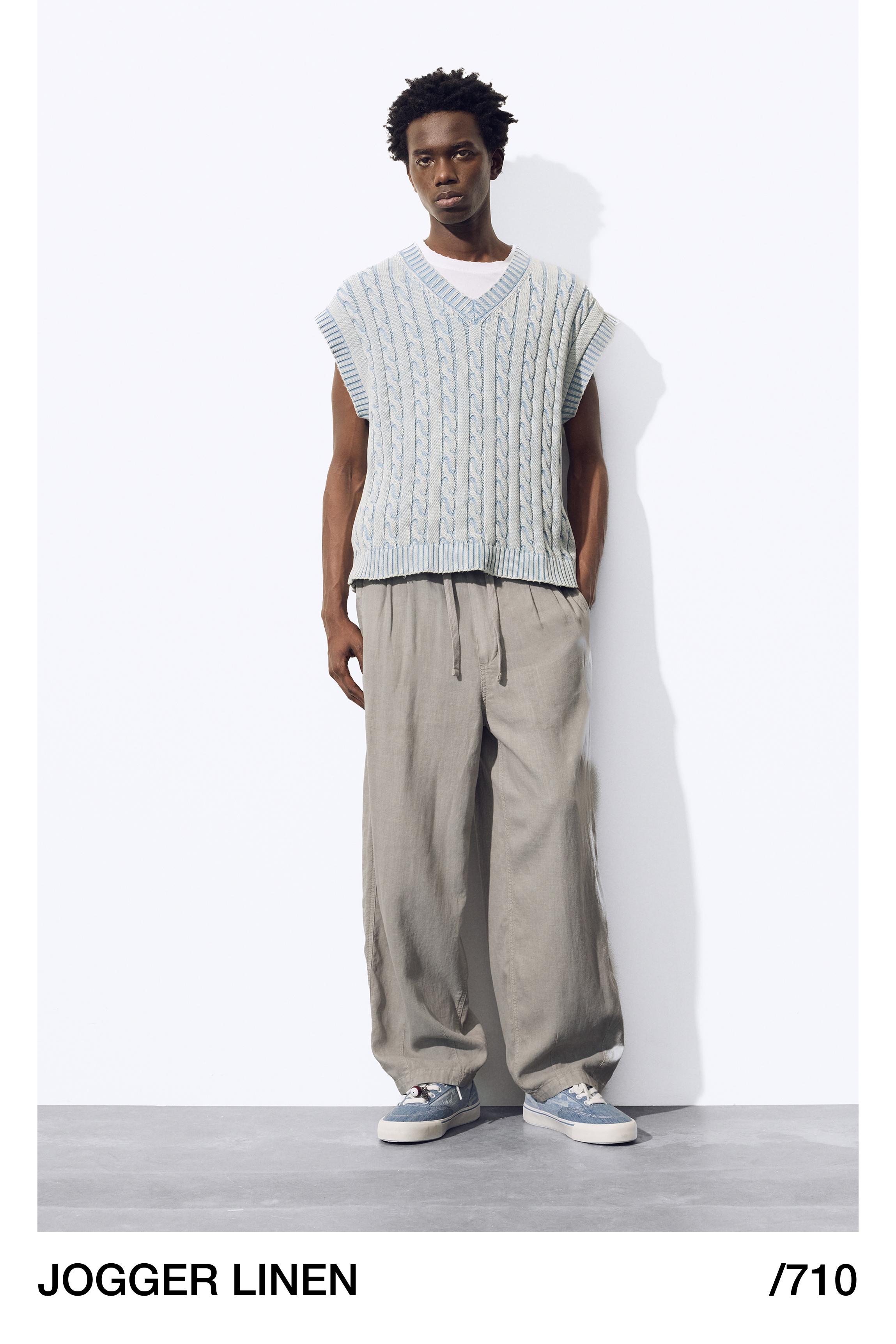 Ketenli jogger pantolon - Görsel 38