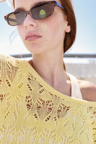 Rectangular sunglasses — Khaki marl 2
