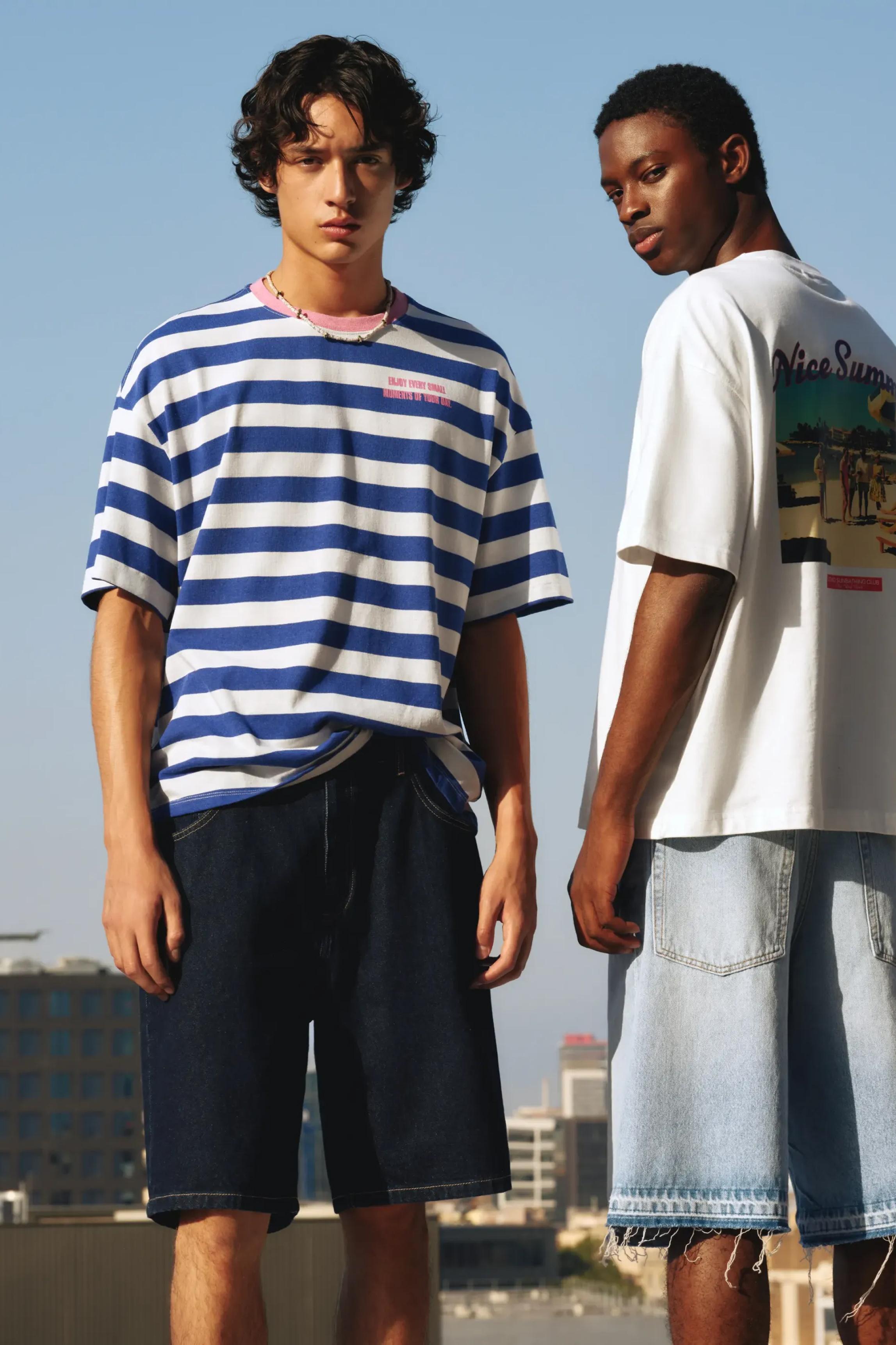 STWD striped T-shirt — Navy