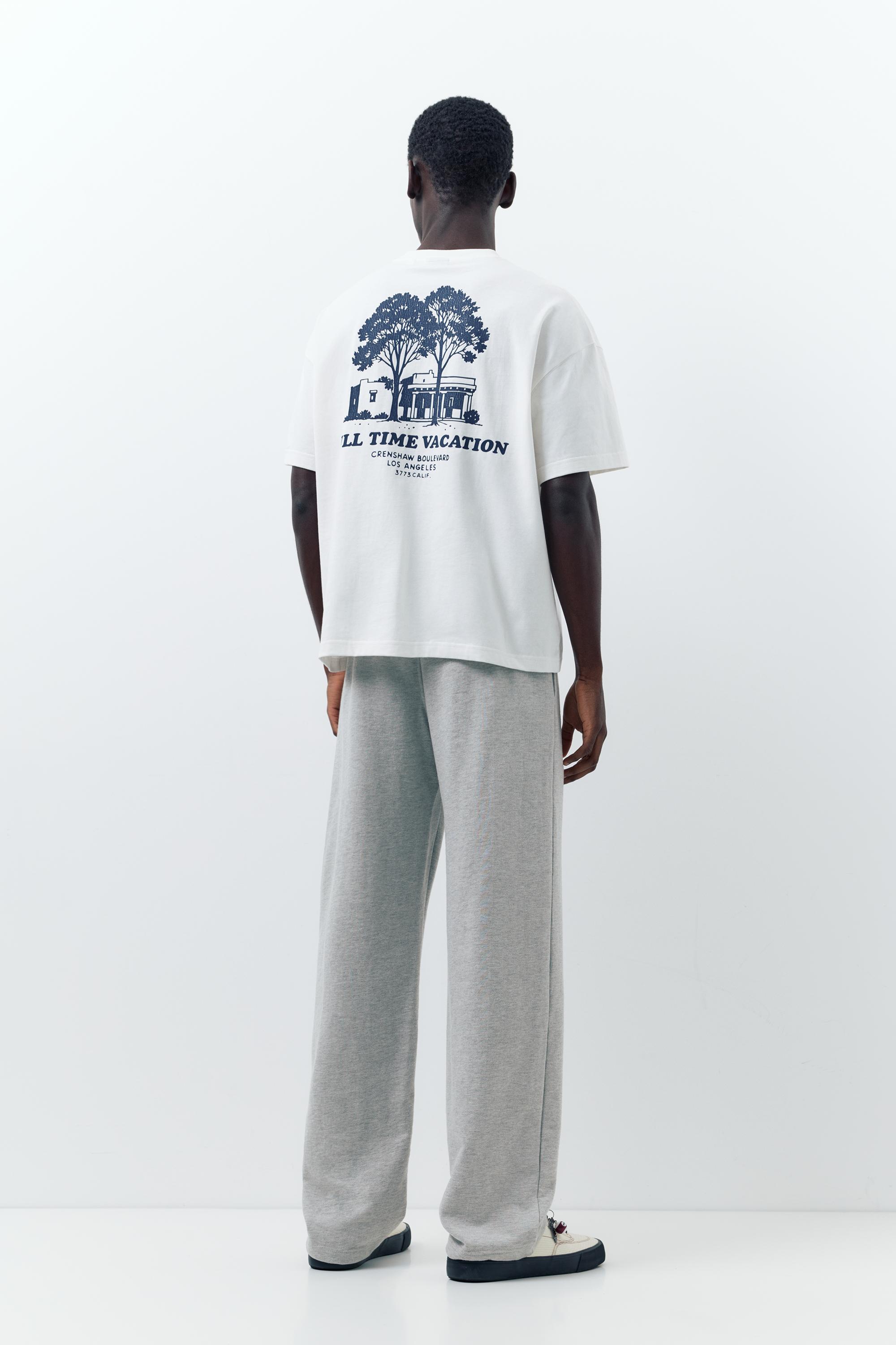 Varsity jogger trousers — Grey marl