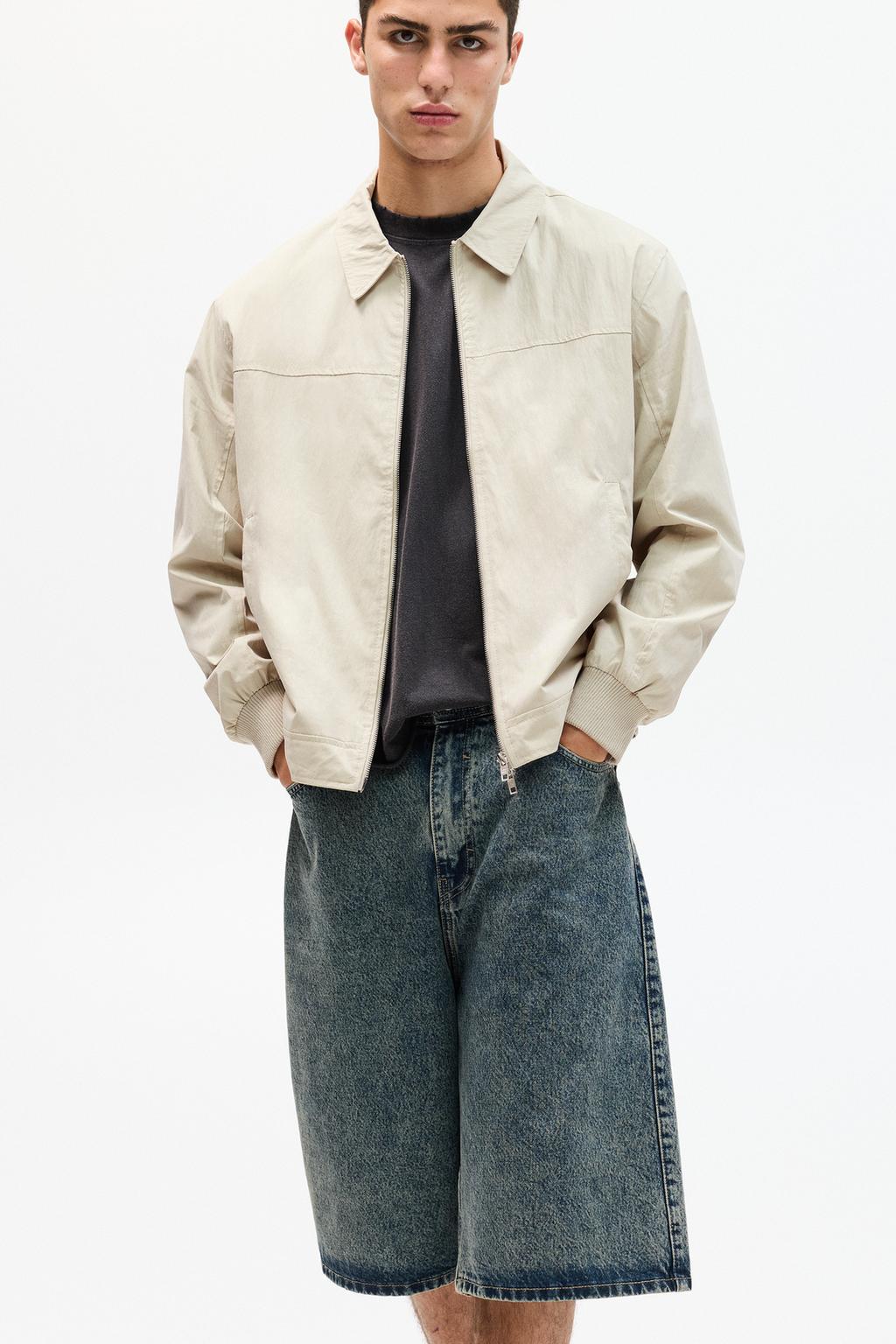 Veste légère col à revers pull&bear - Main Image