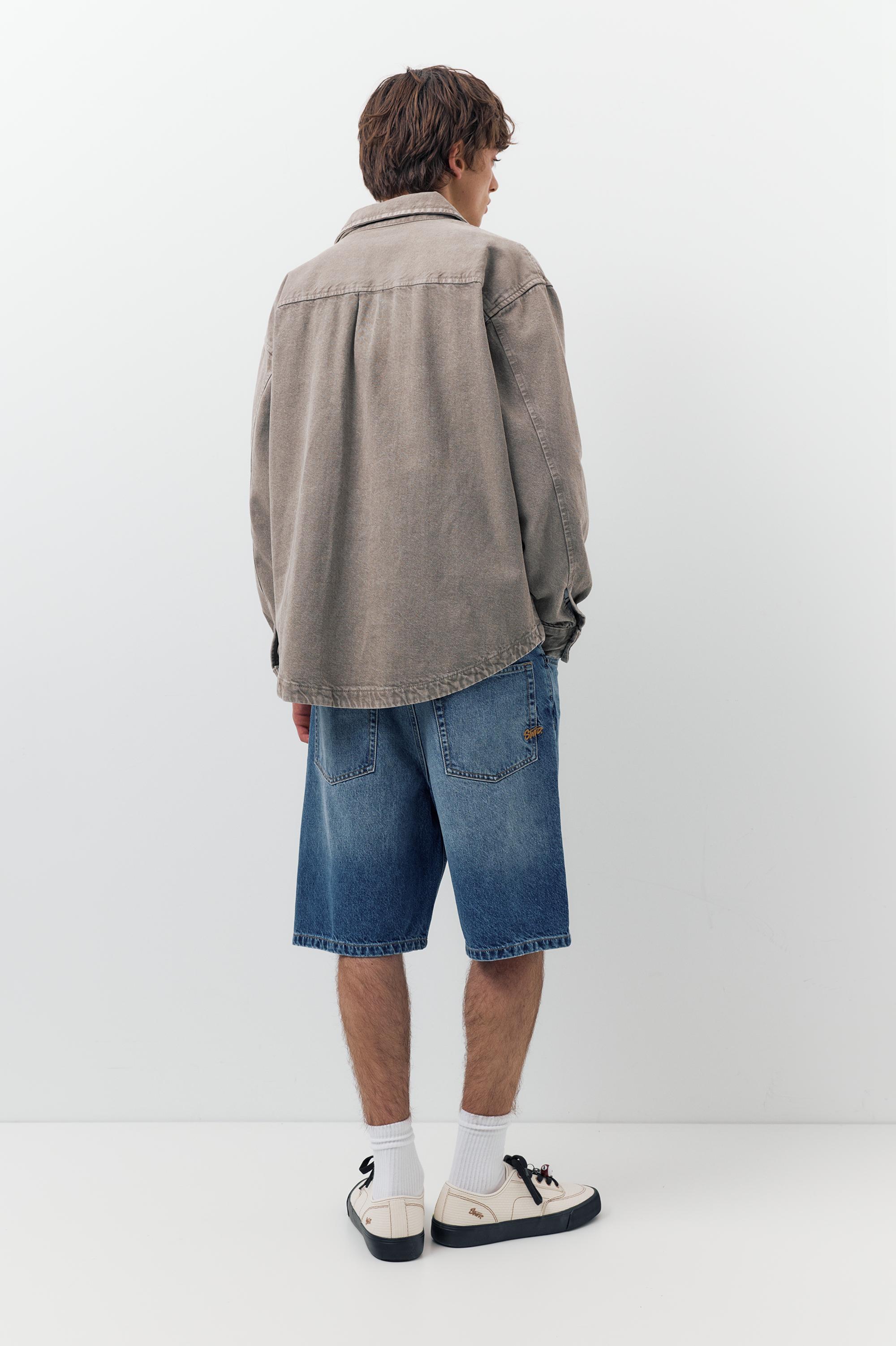 Baggy denim bermuda - Görsel 49