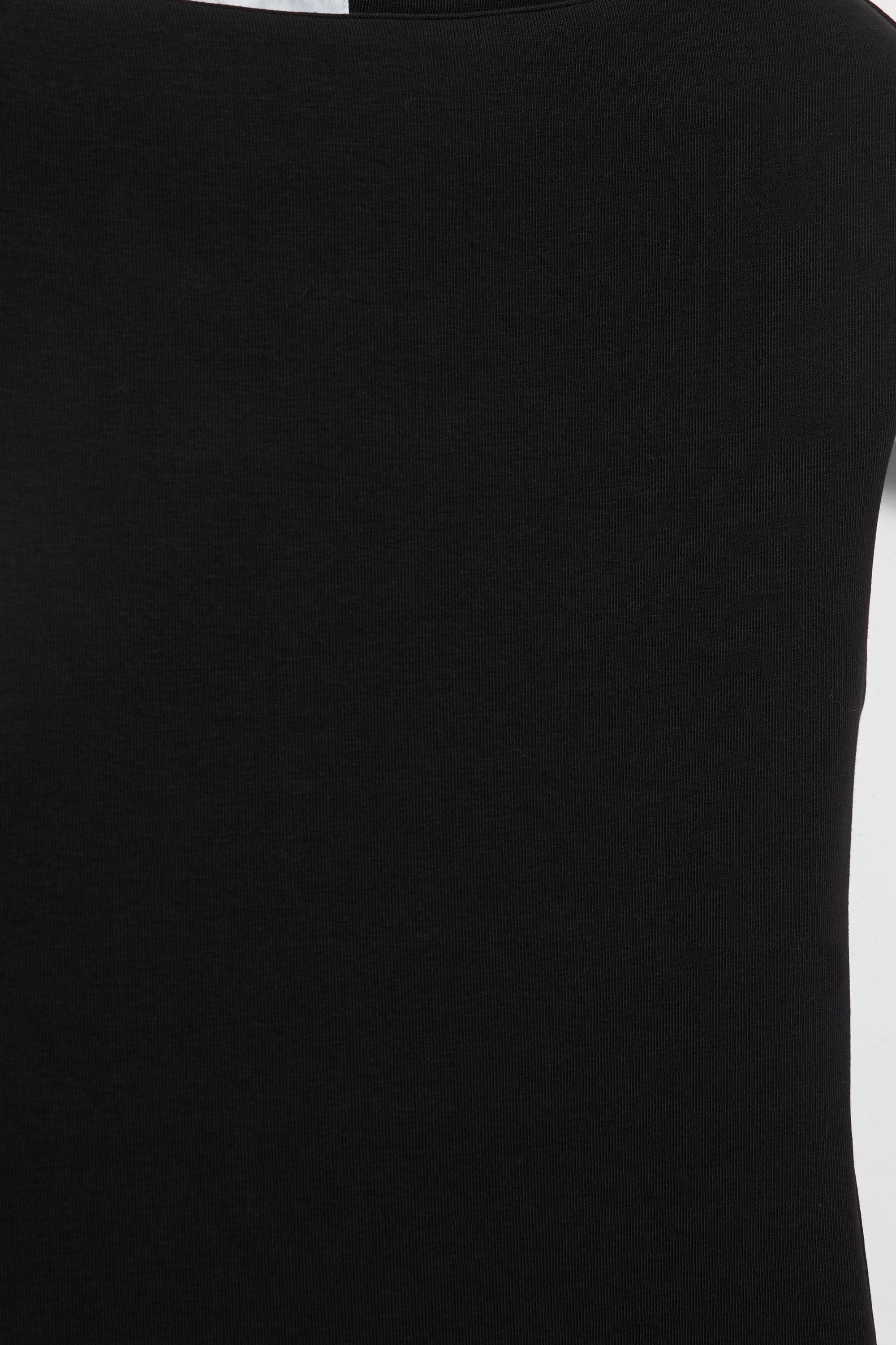 Short sleeve midi dress — Black