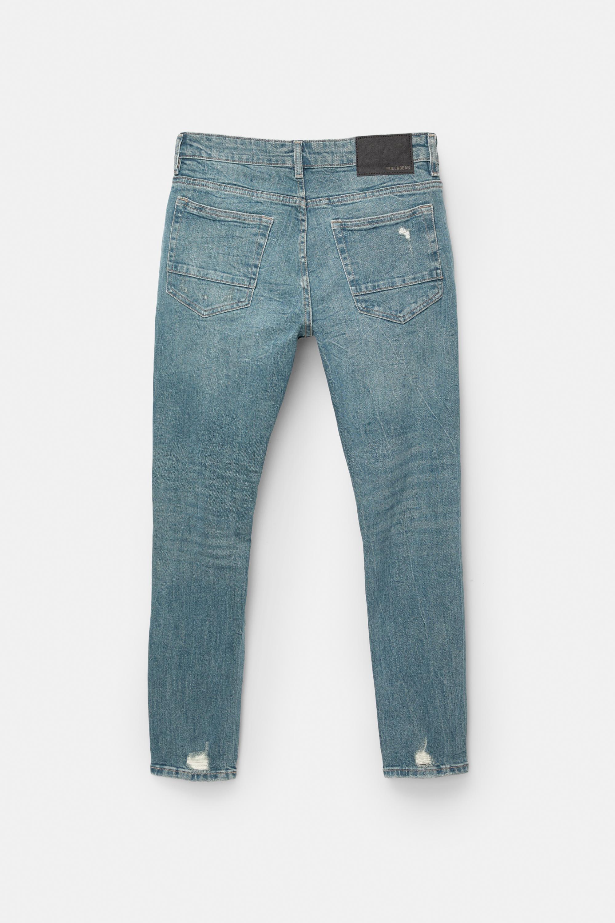 Ripped skinny jeans — Neon blue