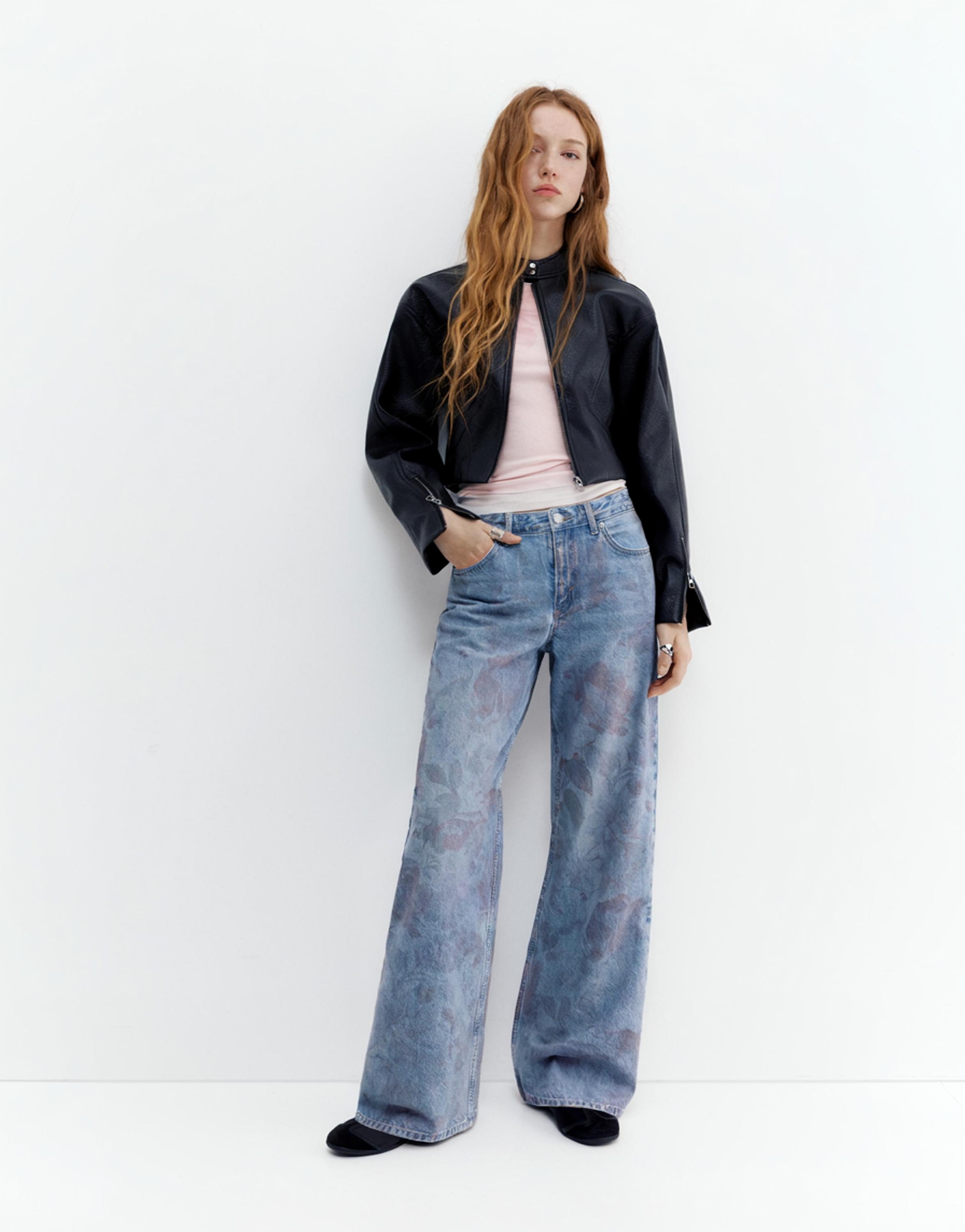 Çiçekli baggy jean - Görsel 23