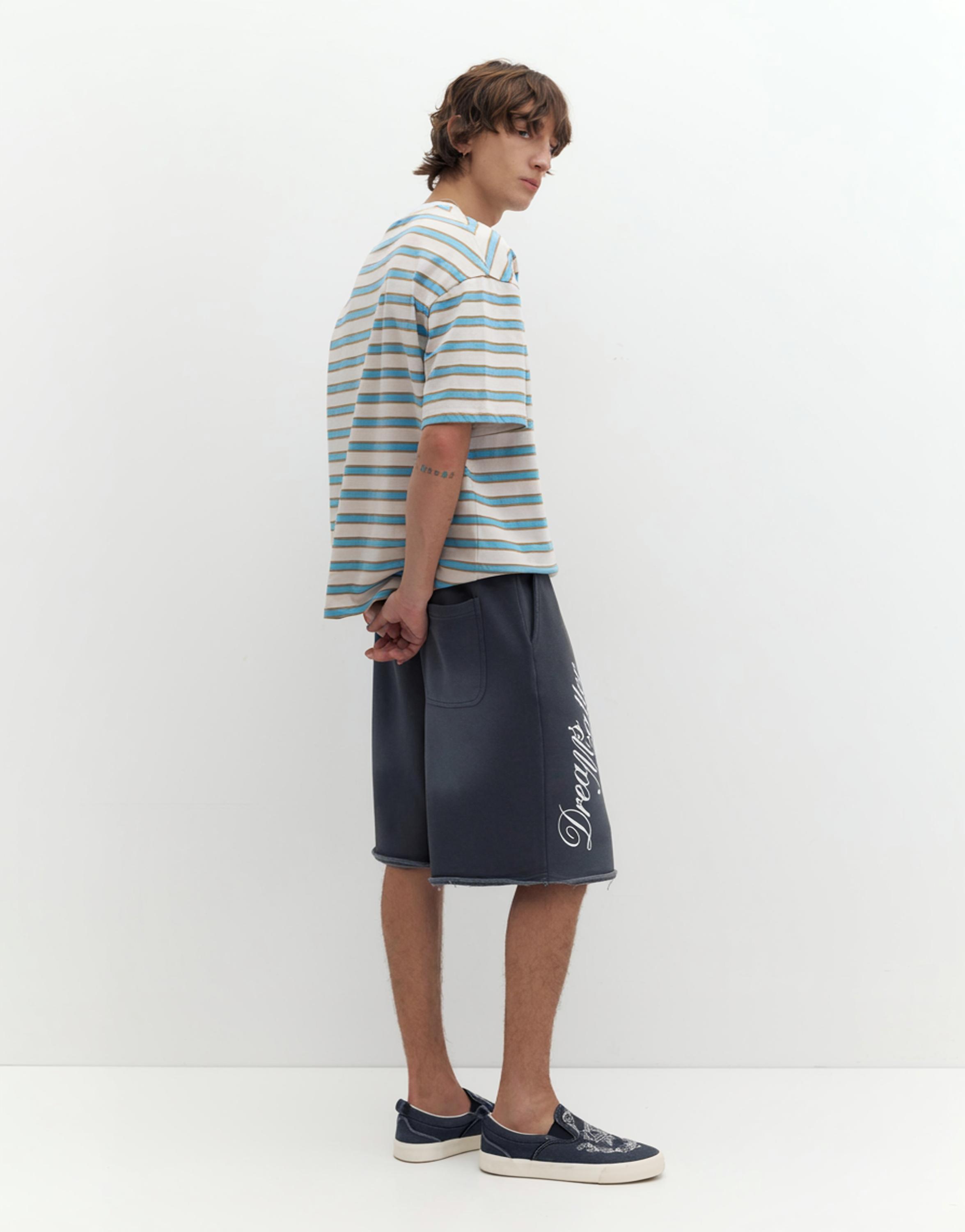 Striped STWD T-shirt — White