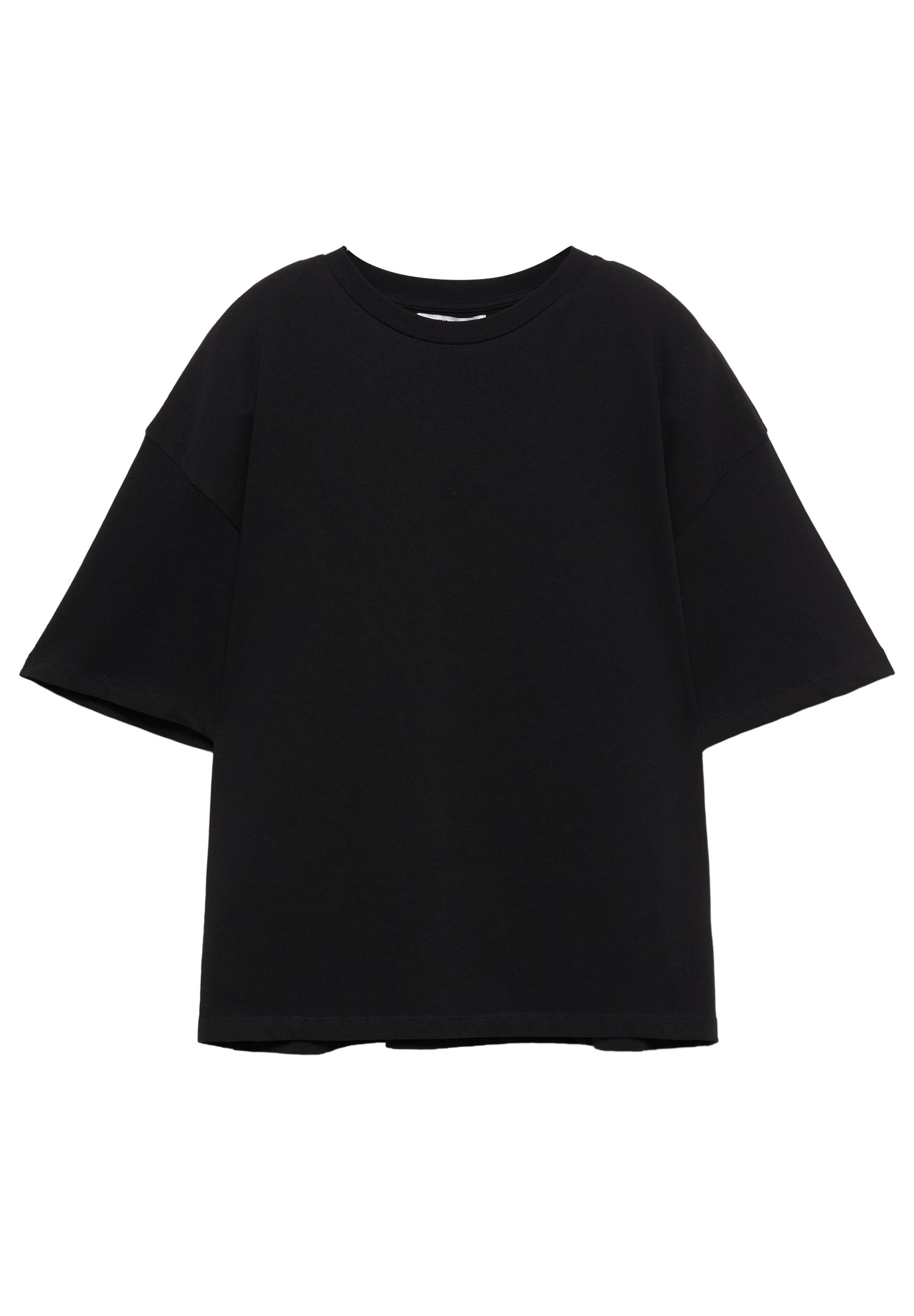 Oversize short sleeve T-shirt — Black