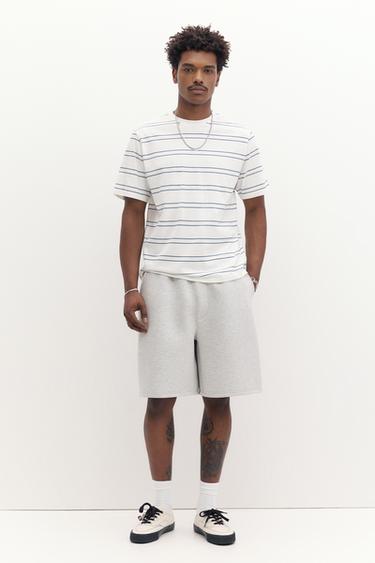 Basic T-shirt — Blue/White 4