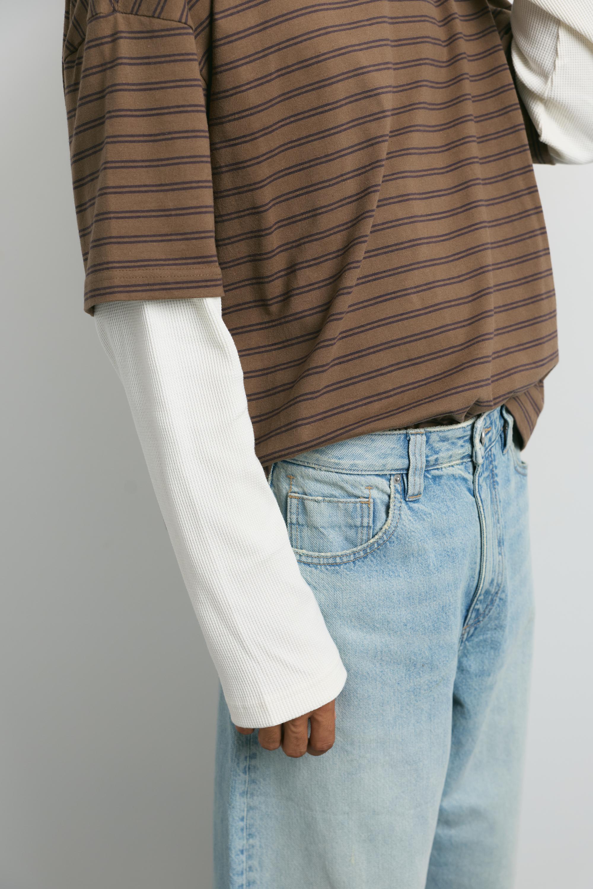 Balloon-fit baggy jeans — Pale indigo