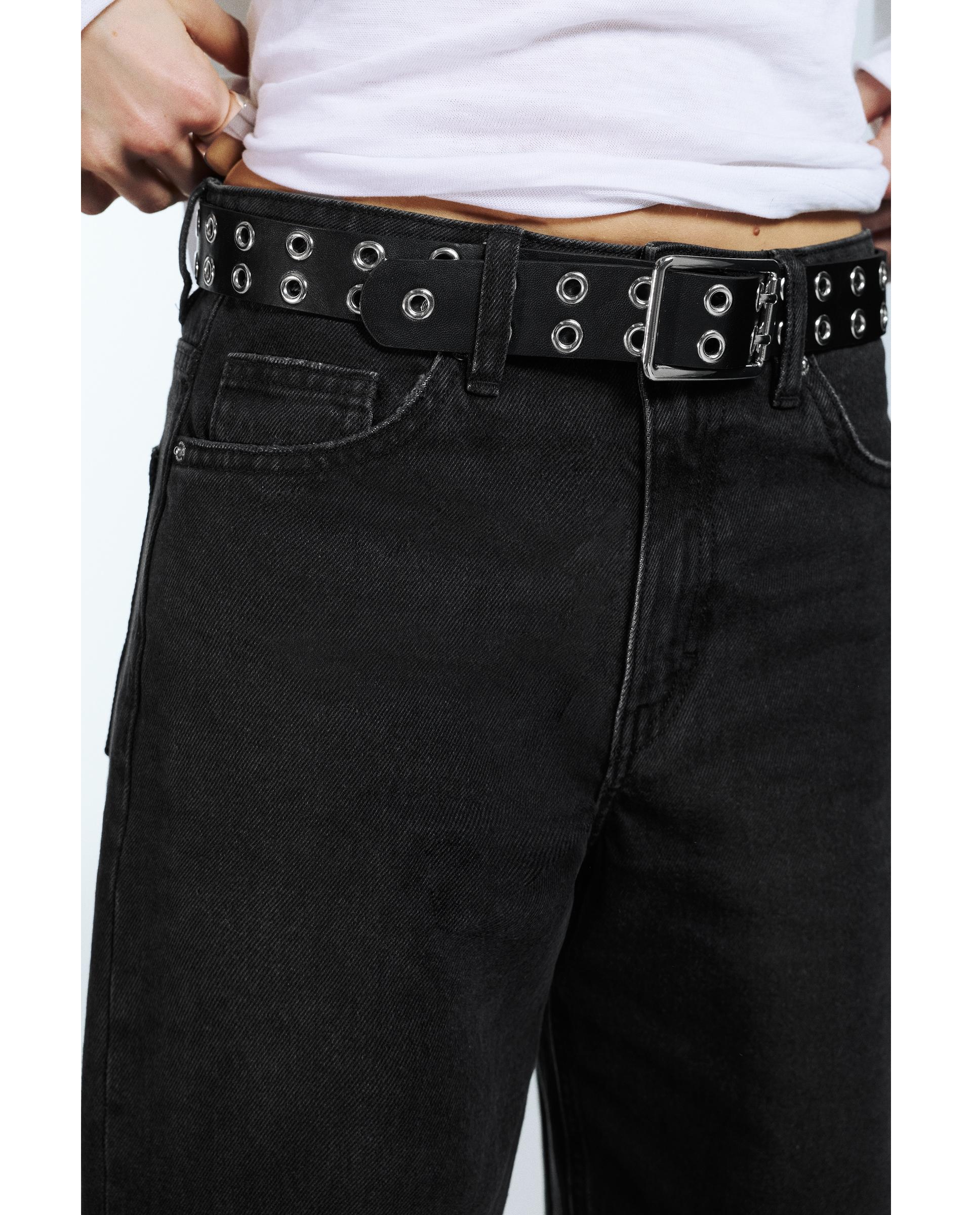 Wide leg yüksek bel jean - Görsel 27