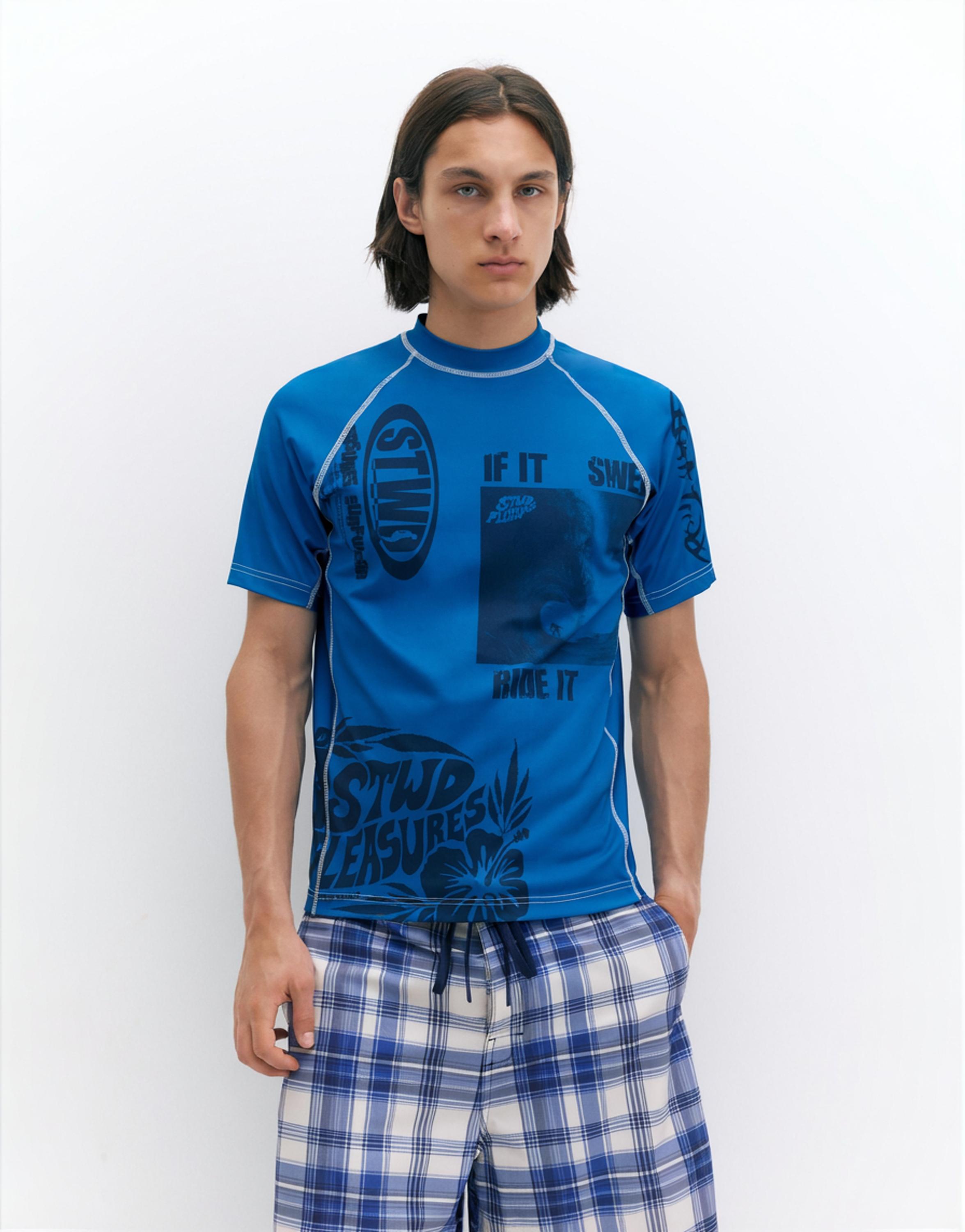 Pleasures x STWD T-shirt — Blue