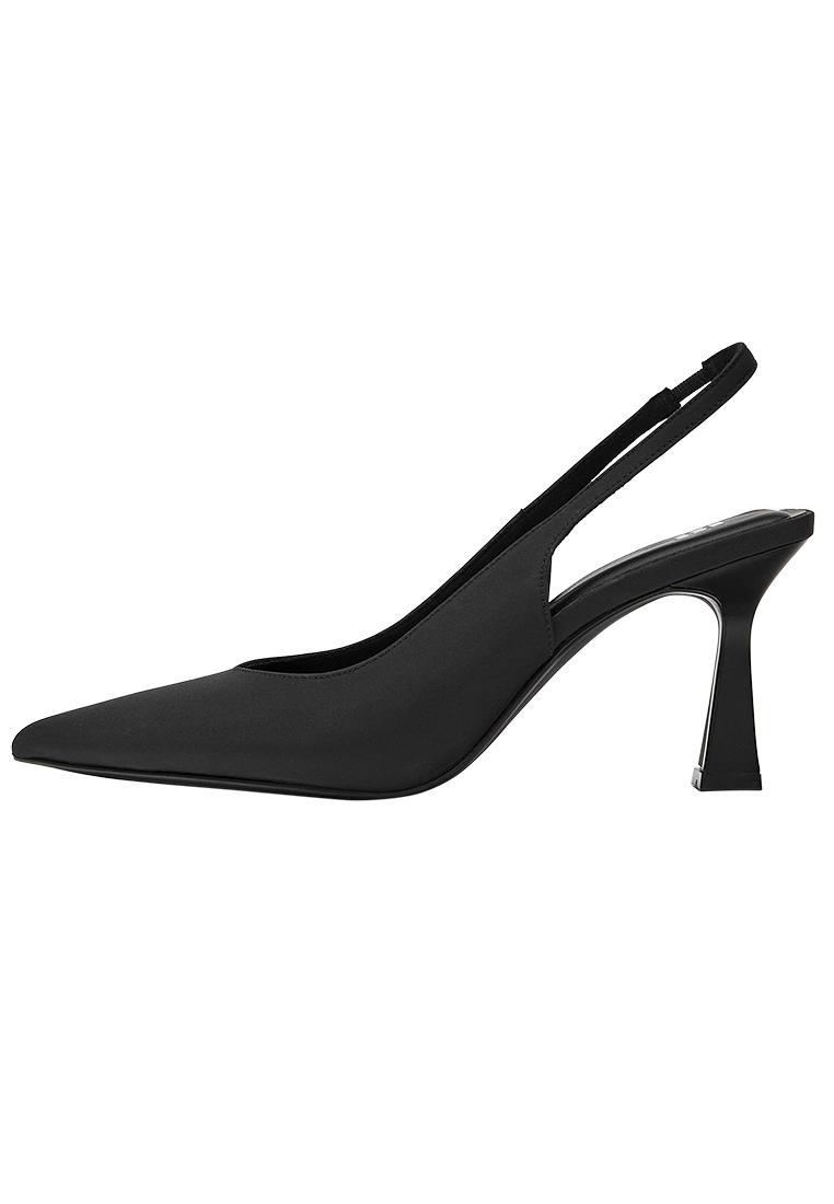 Nylon high-heel shoes — Black