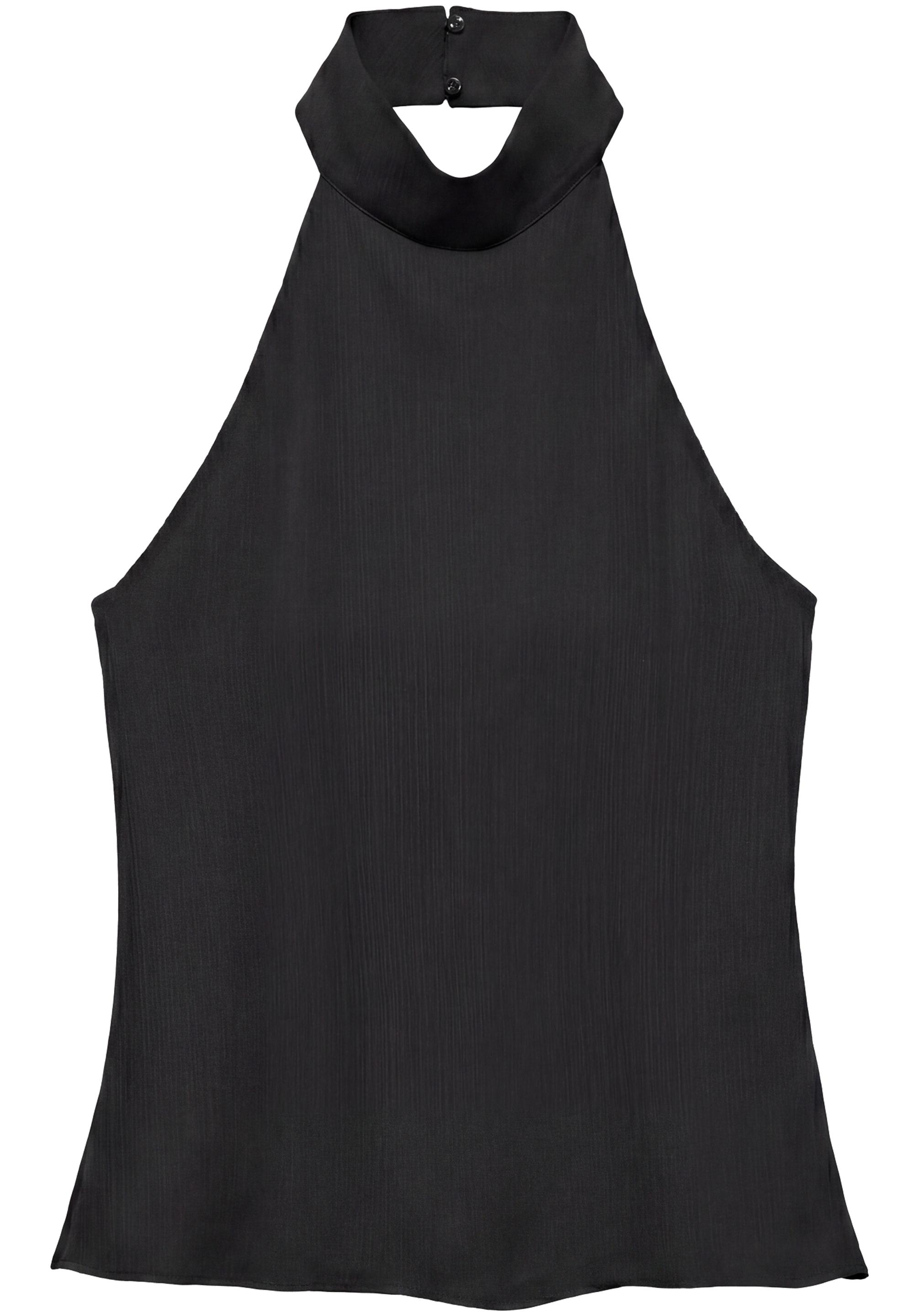 Flowing halter top — Black