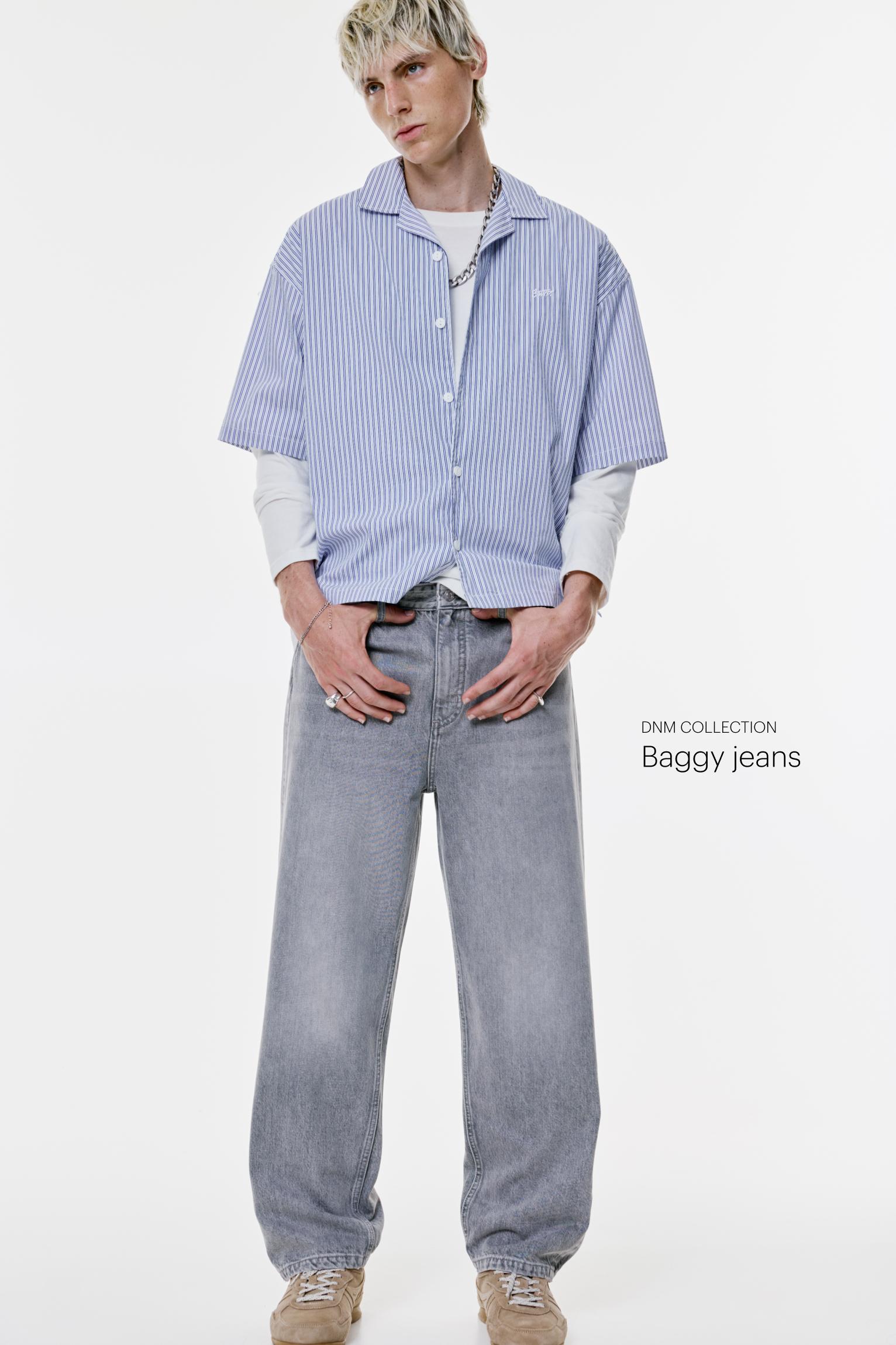 Baggy jeans — Pale grey