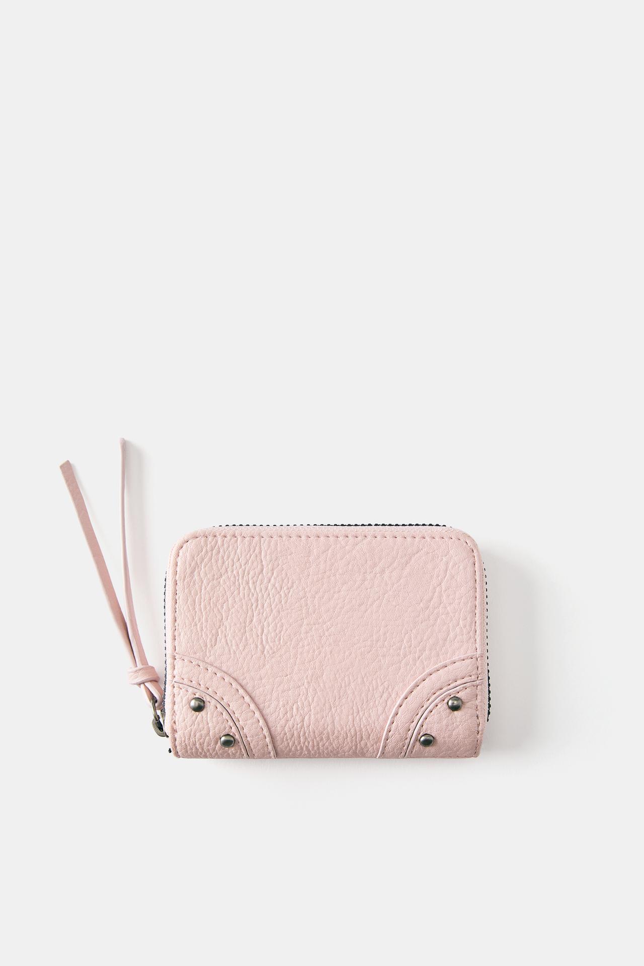 Studded wallet — Pink