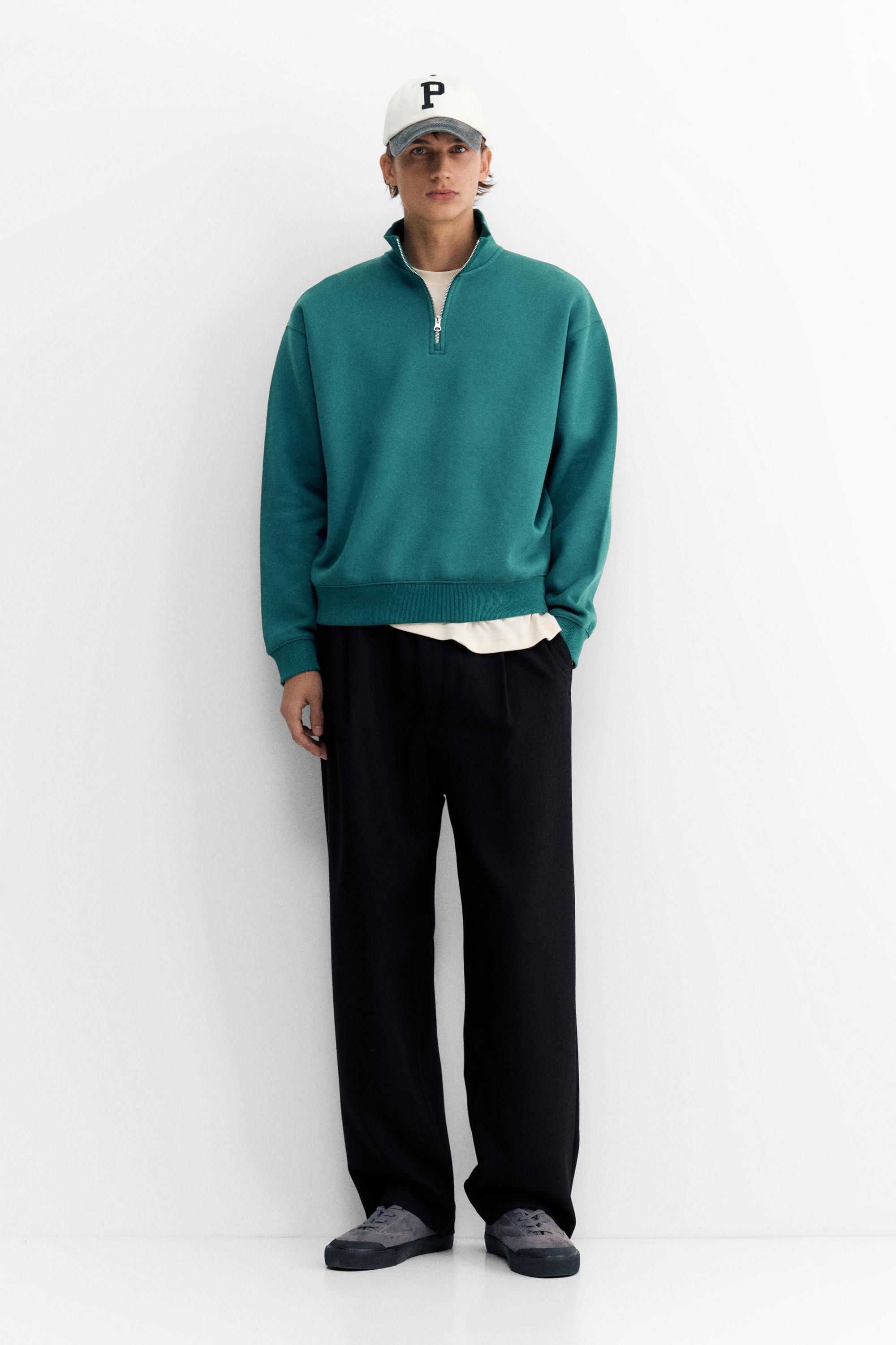 Quarter-zip sweatshirt — Bottle