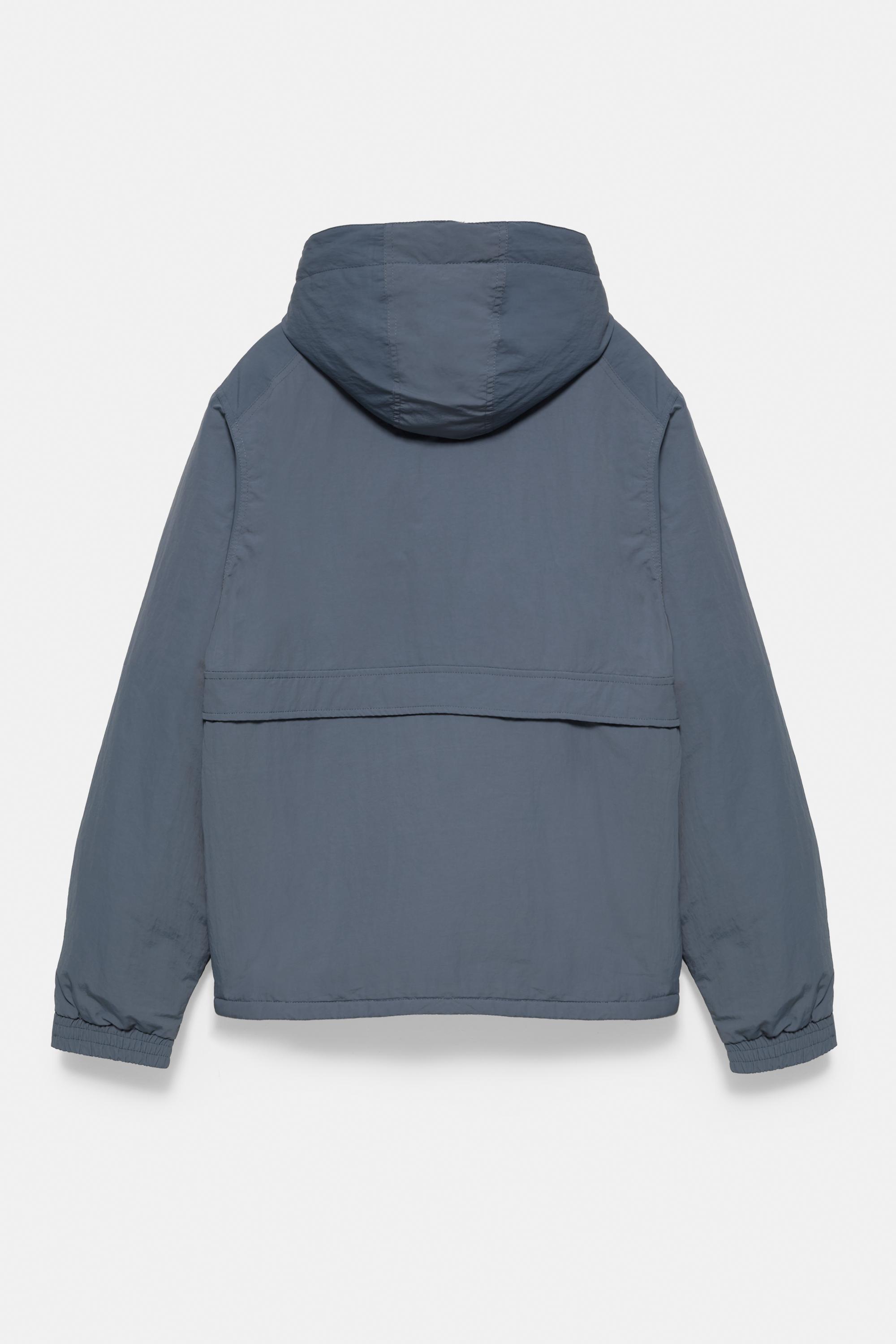 Hooded anorak jacket — Petroleum