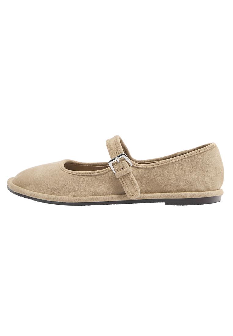 Mary Jane ballerina shoes — Sand