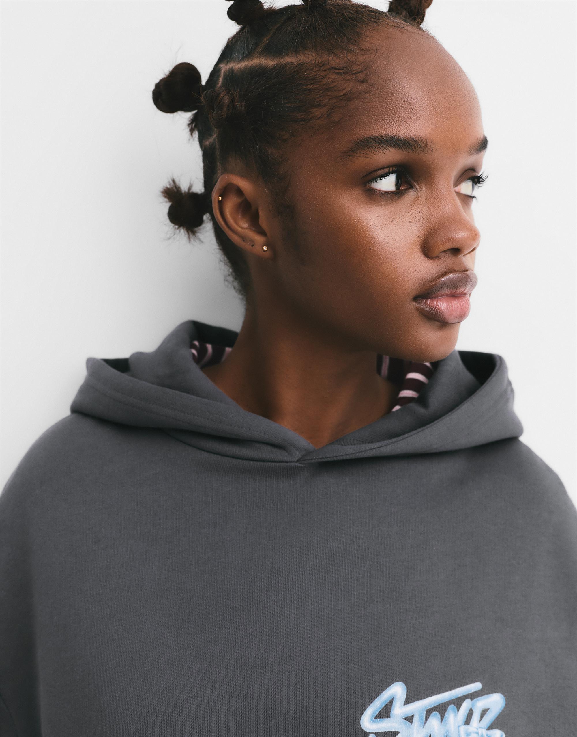 STWD fiyonk kapüşonlu sweatshirt - Görsel 33