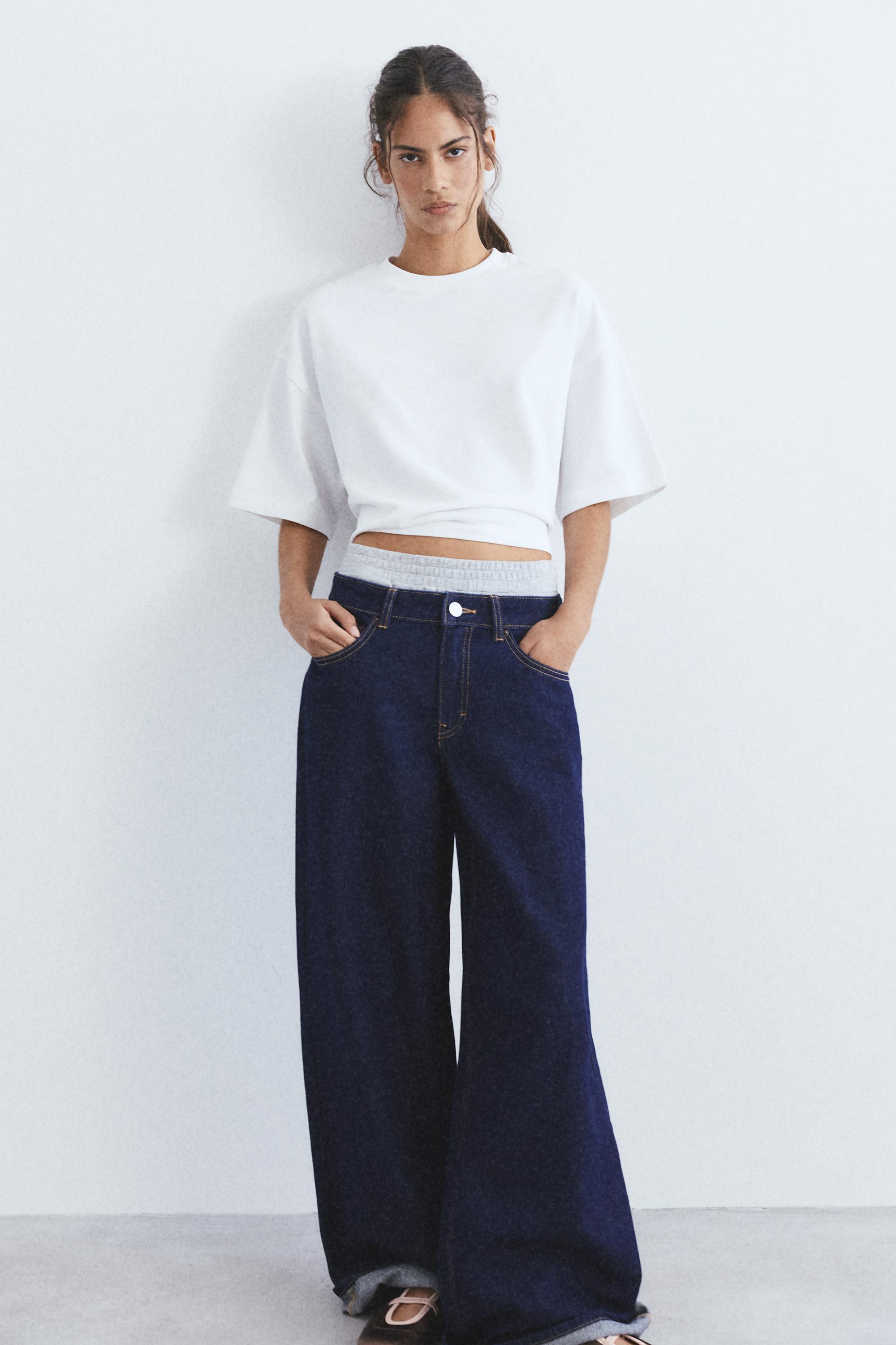 Kısa kollu kutu kesim t-shirt - Görsel 50