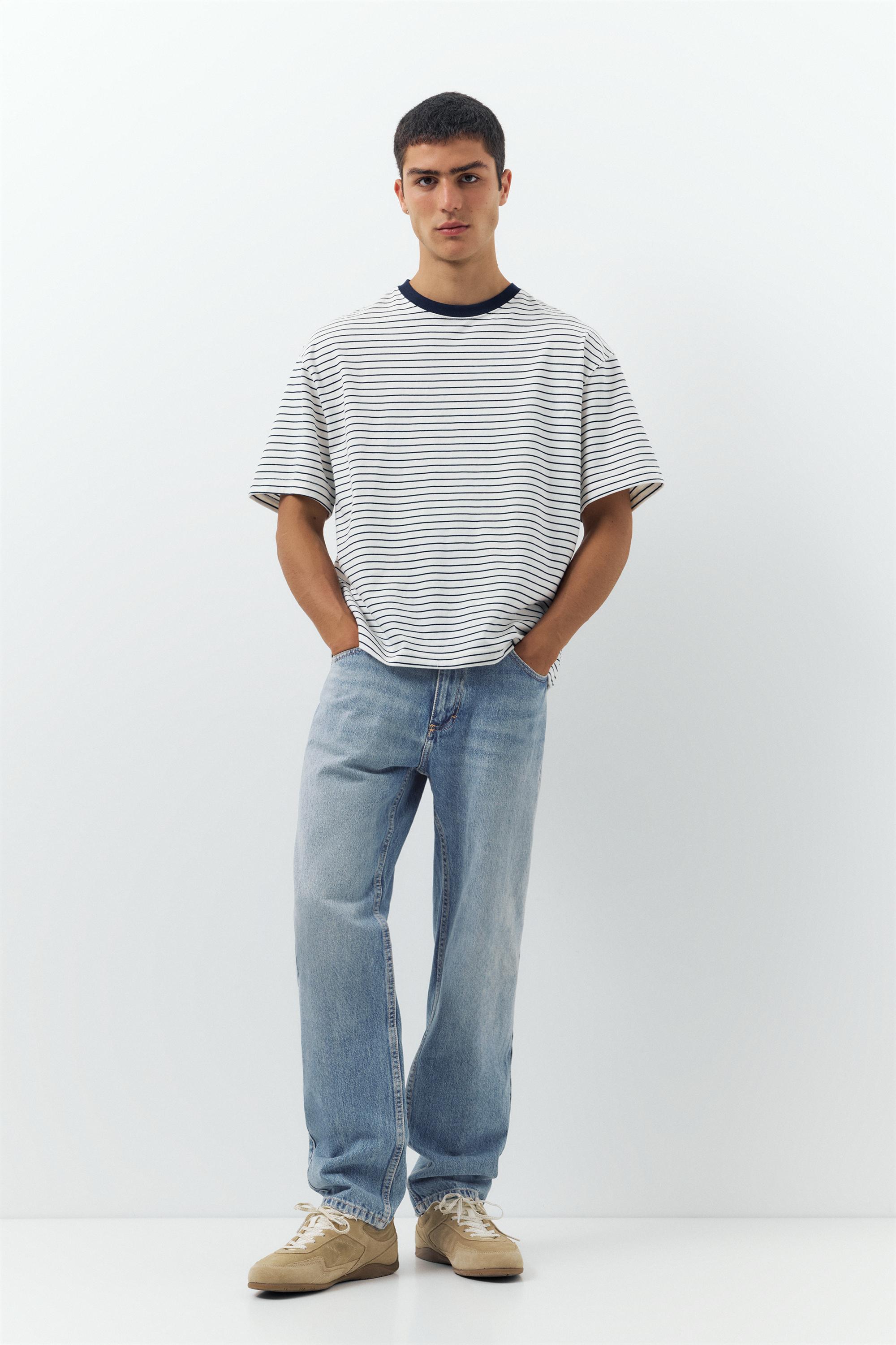 Straight-leg jeans — Medium blue