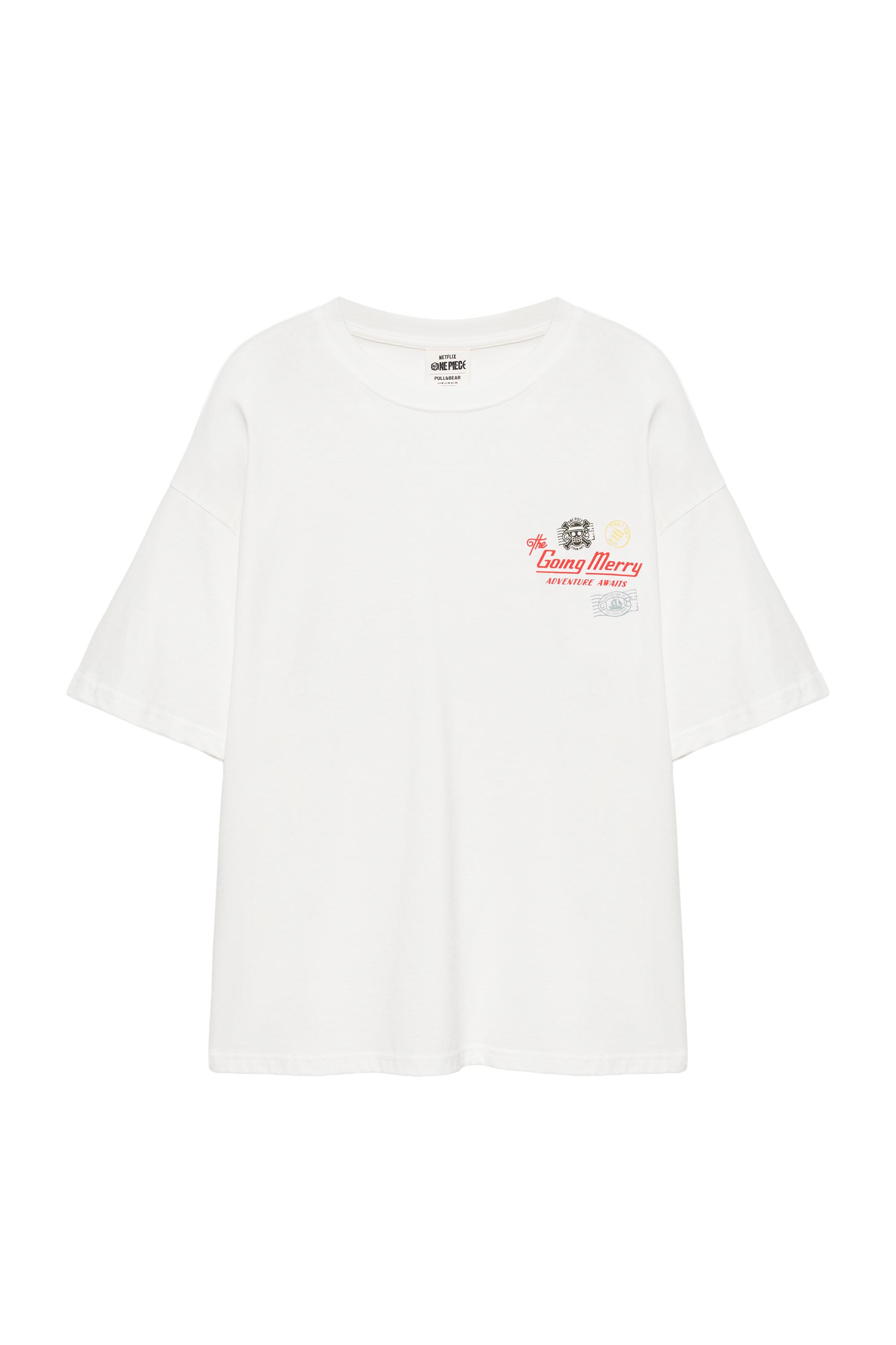 Pull&Bear One Piece relaxed fit tişört görsel 6