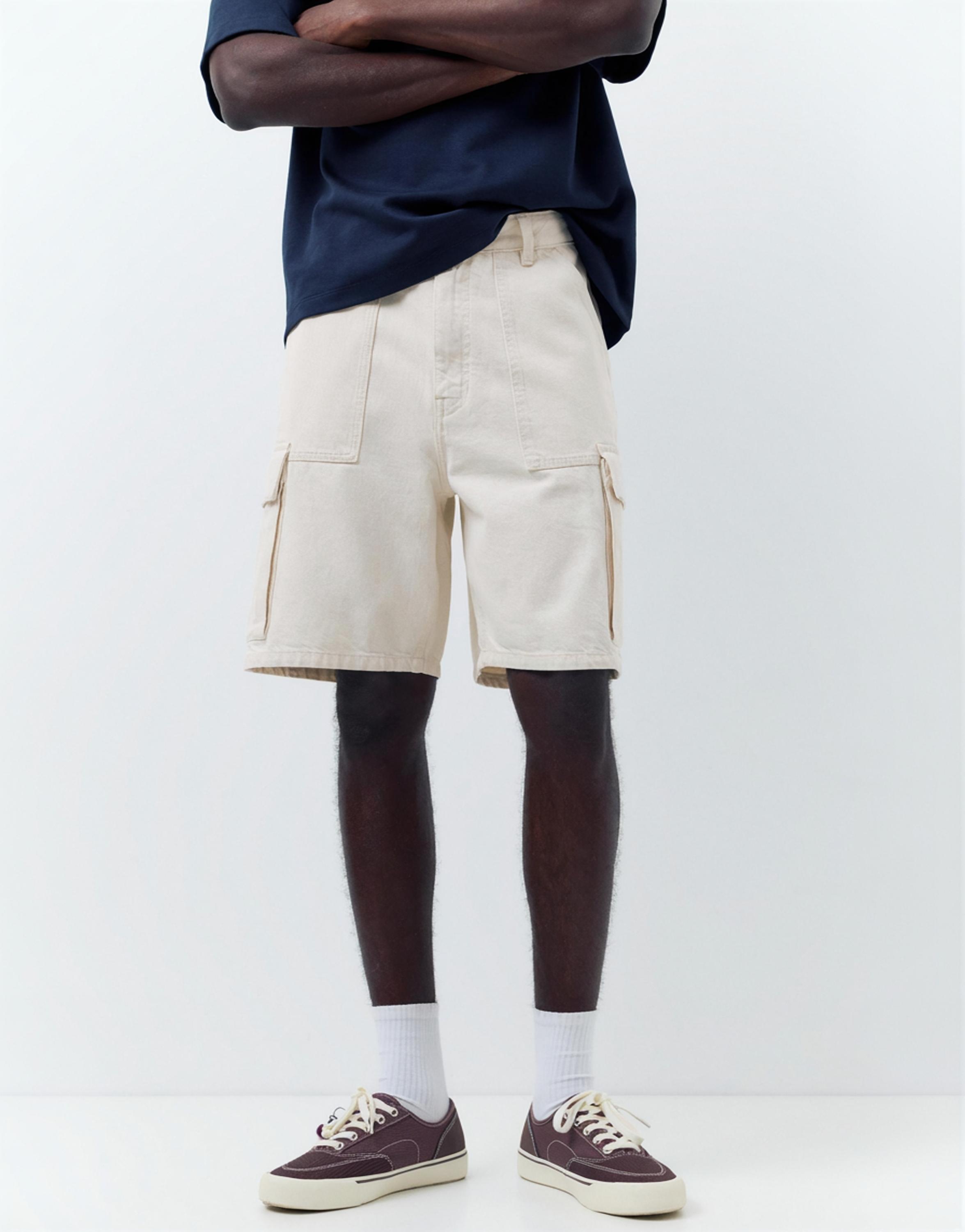 Baggy kargo bermuda - Görsel 79