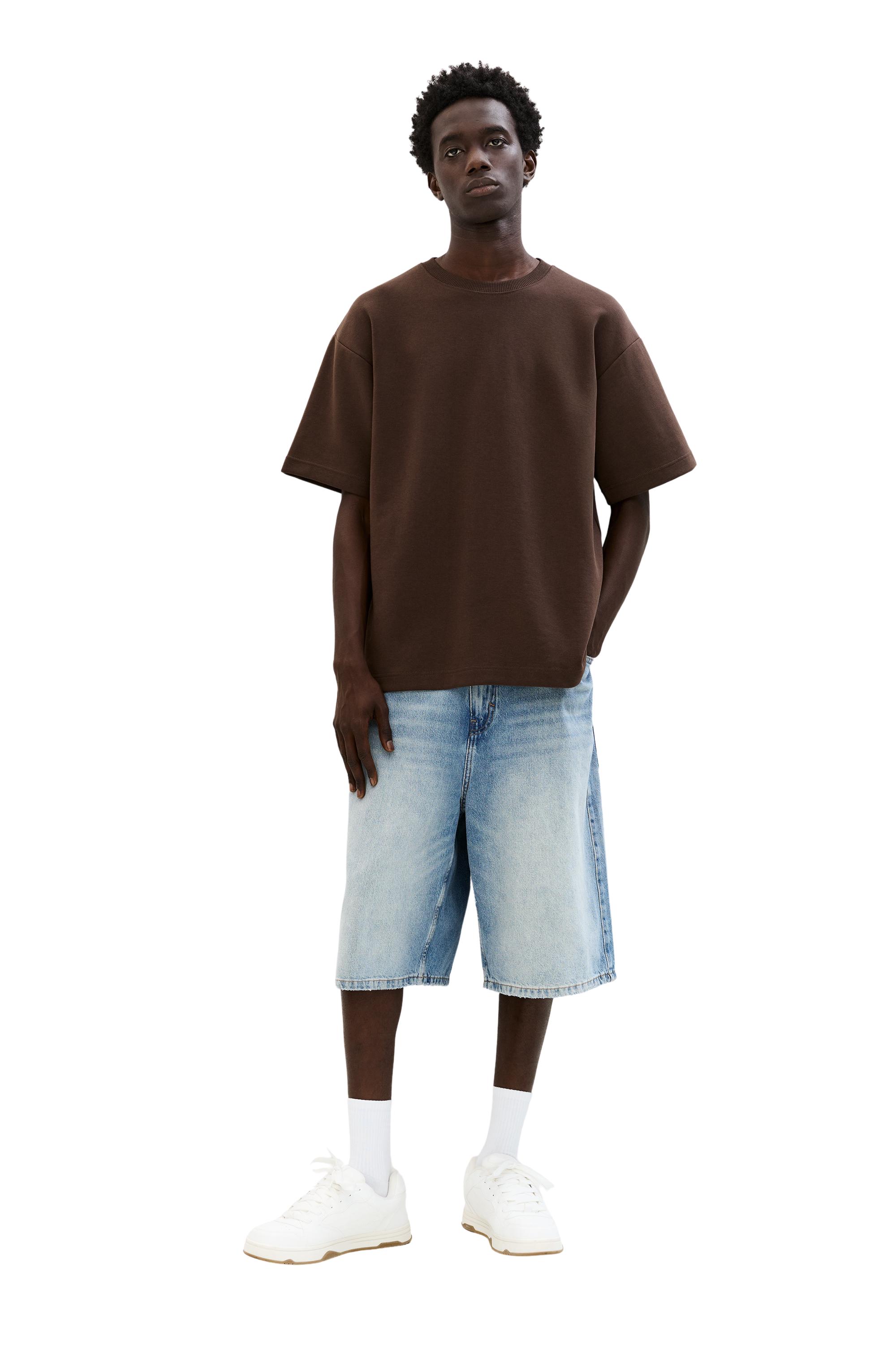 Basic kısa kollu sweatshirt