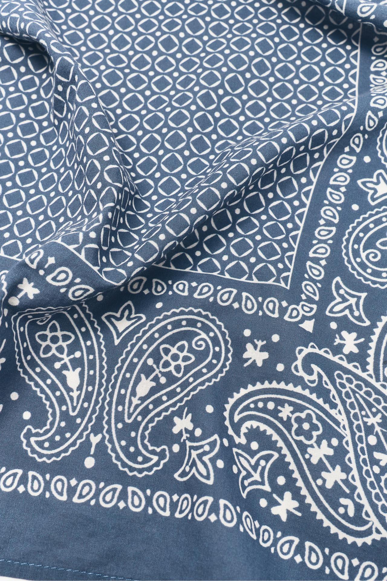 Paisley print Bandana — Blue