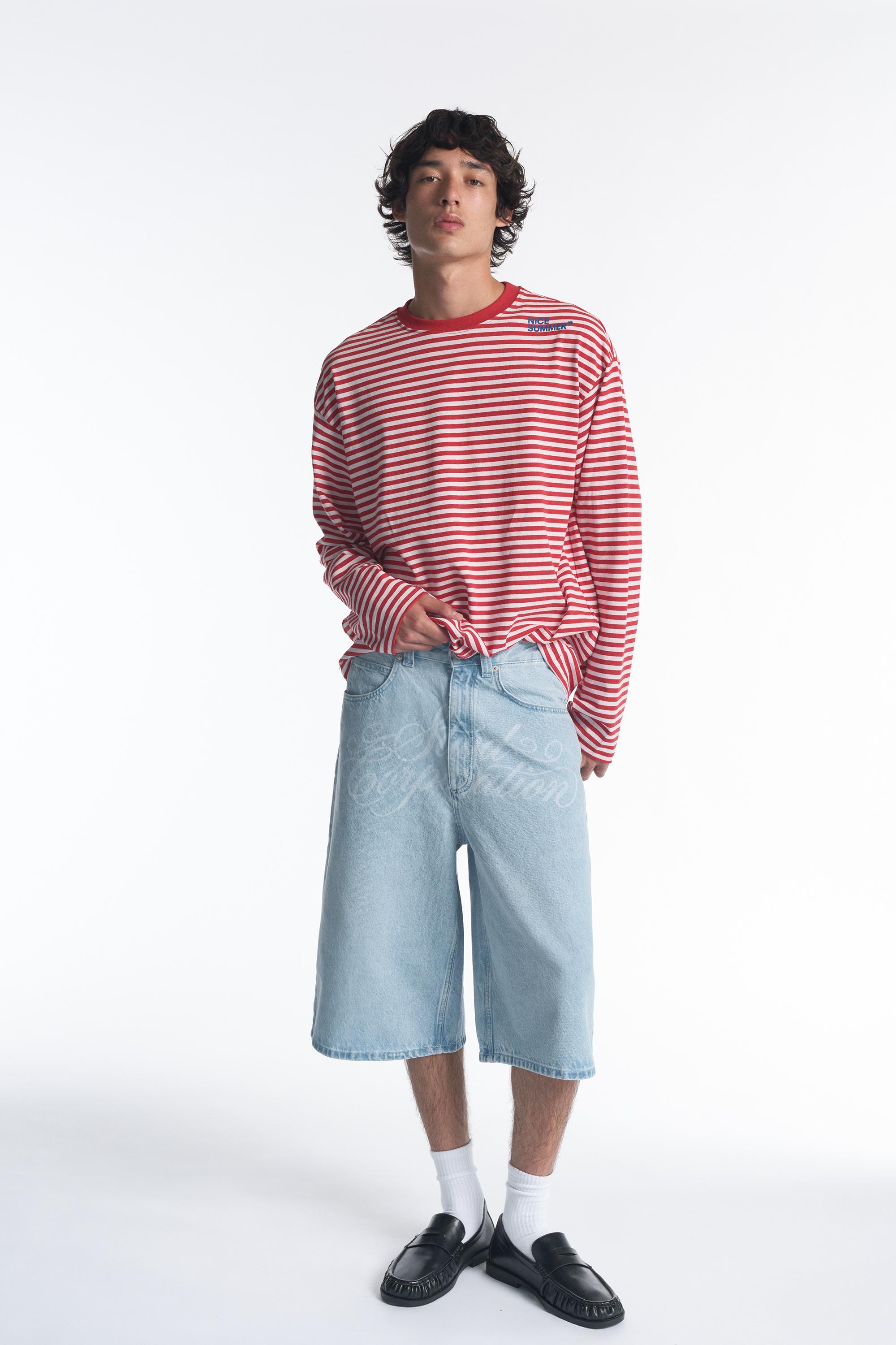 STWD Corporation graphic jorts — Pale blue