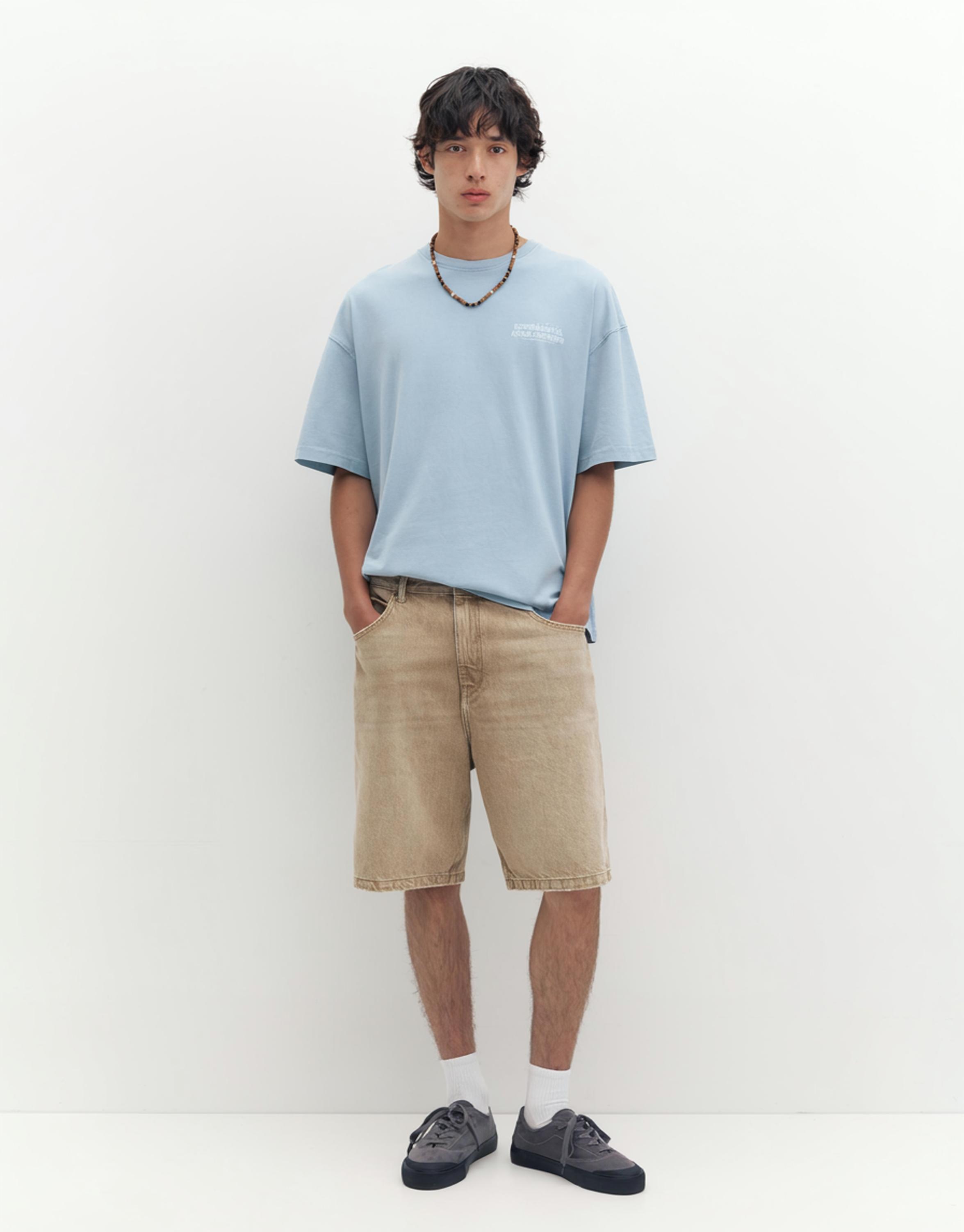 STWD boxy T-shirt — Pastel blue