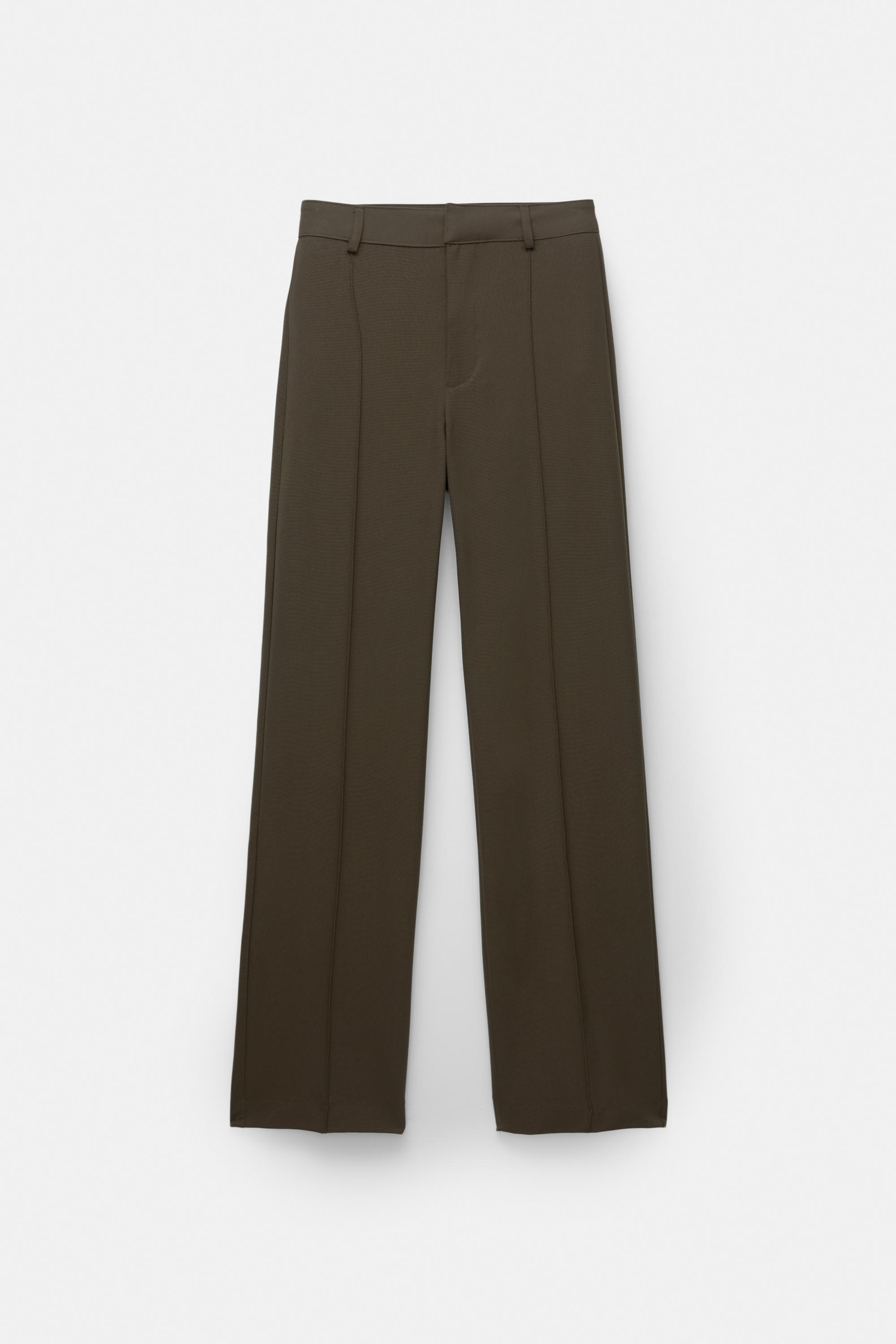 Smart trousers with seam detail — Medium khaki