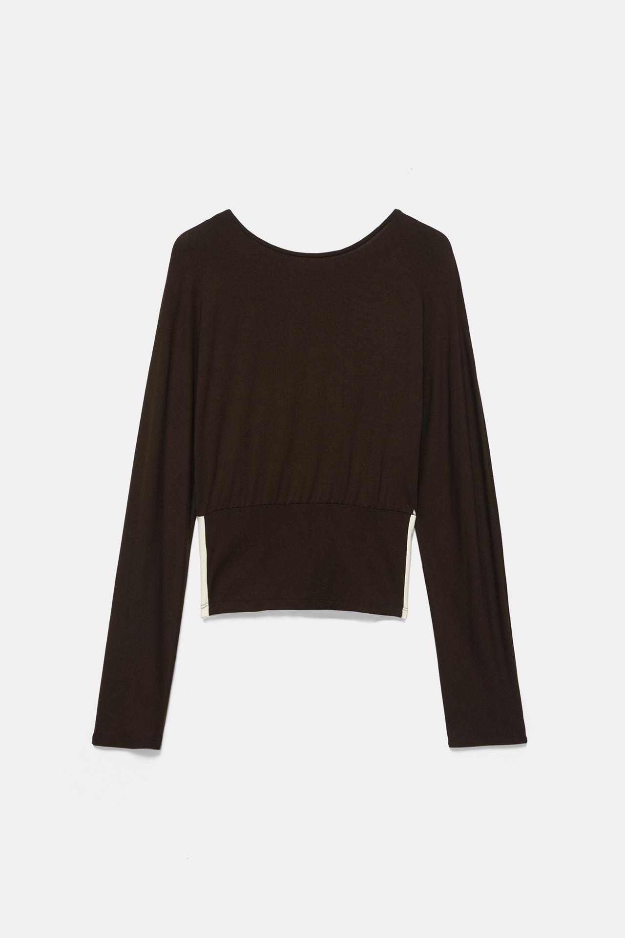 Cummerbund top — Brown