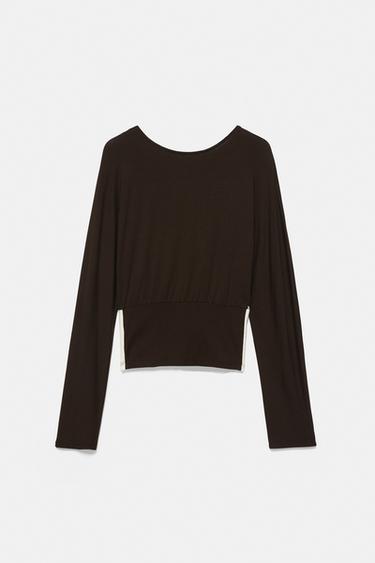 Cummerbund top — Brown 7