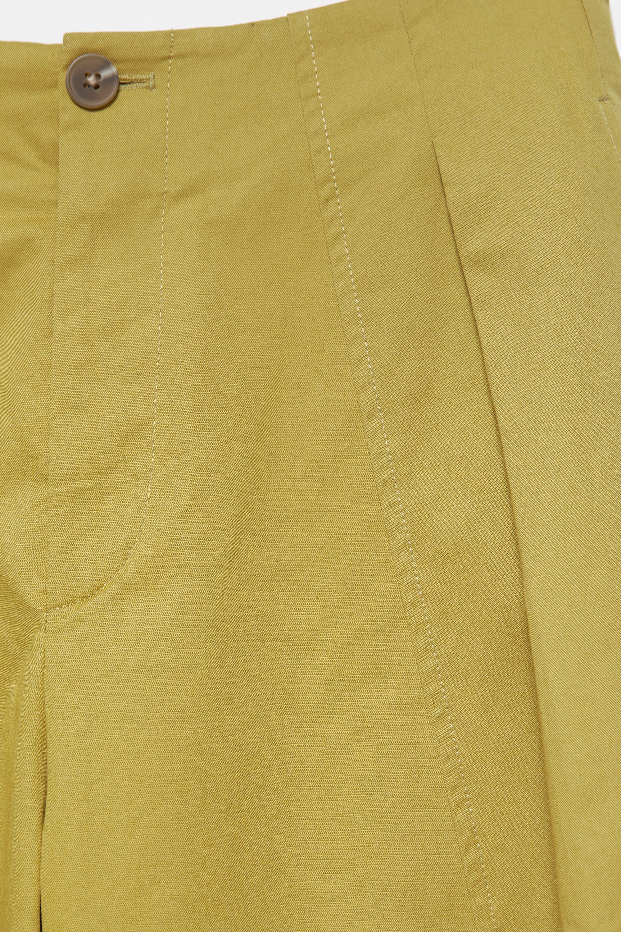 Darted barrel trousers — Olive