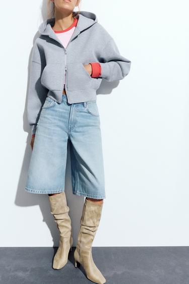 Ruched tall boots — Ecru 2