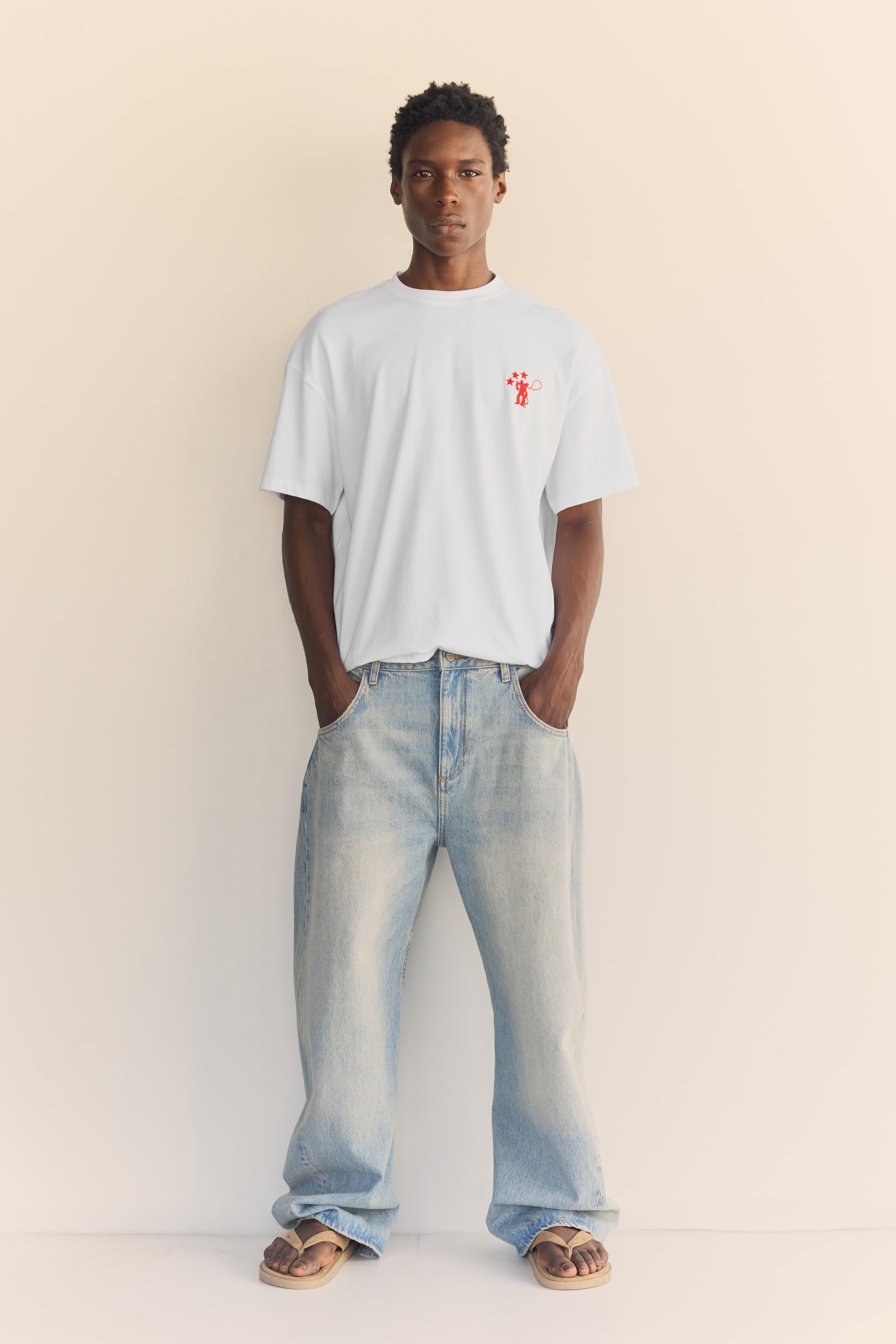 Cowboy graphic T-shirt — Off white