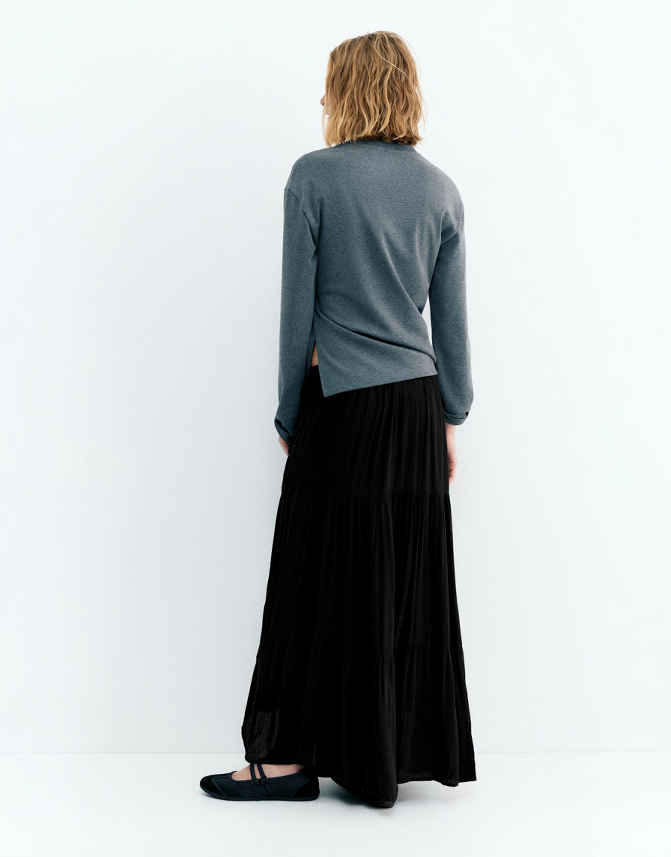 Panel detaylı midi etek - Görsel 109