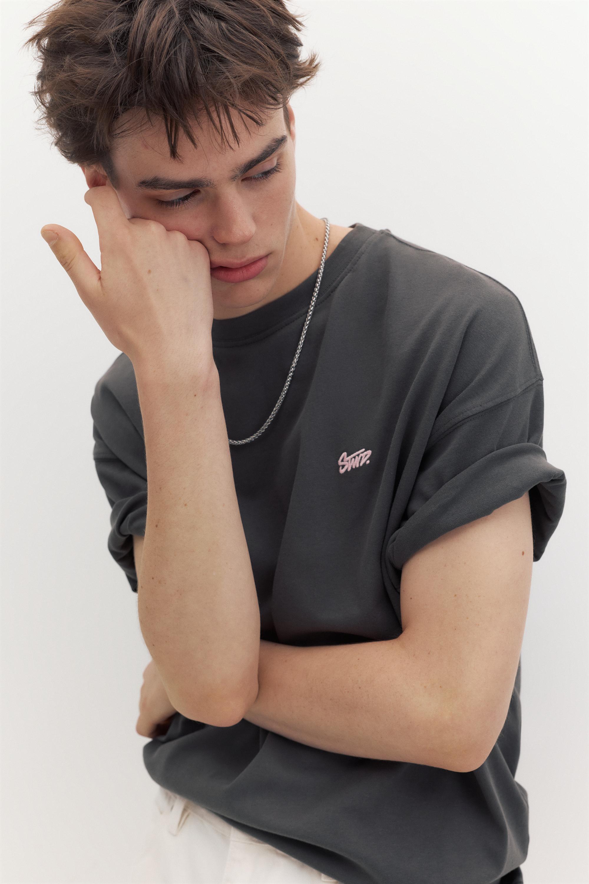 STWD logo boxy T-shirt — Grey