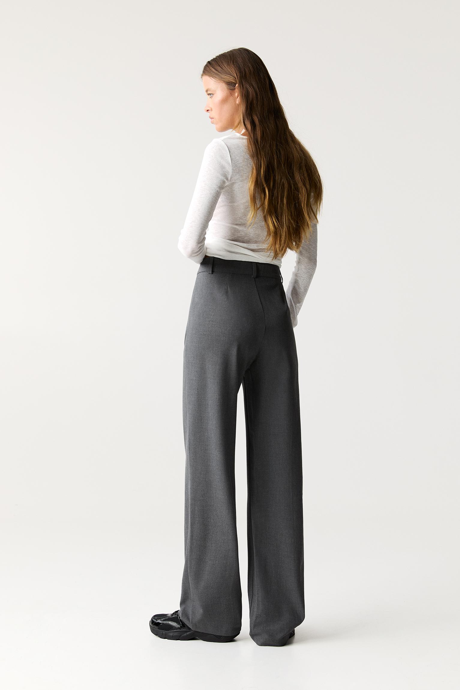 Smart trousers with seam detail — Grey