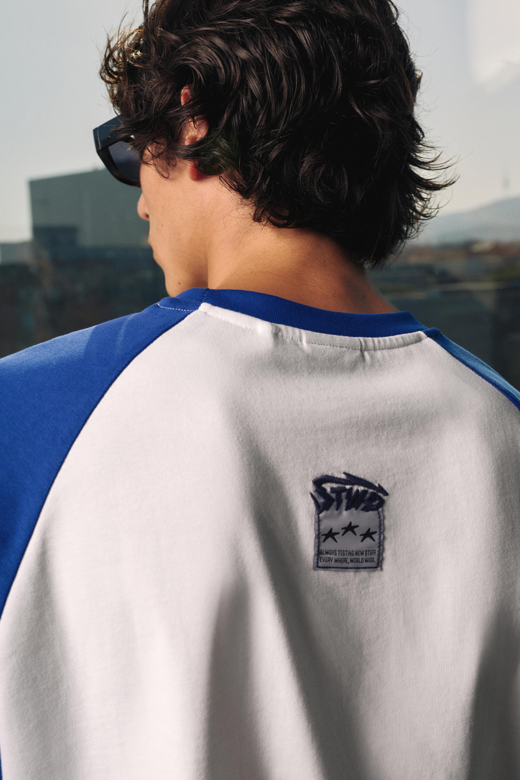 STWD raglan sleeve T-shirt — Deep blue