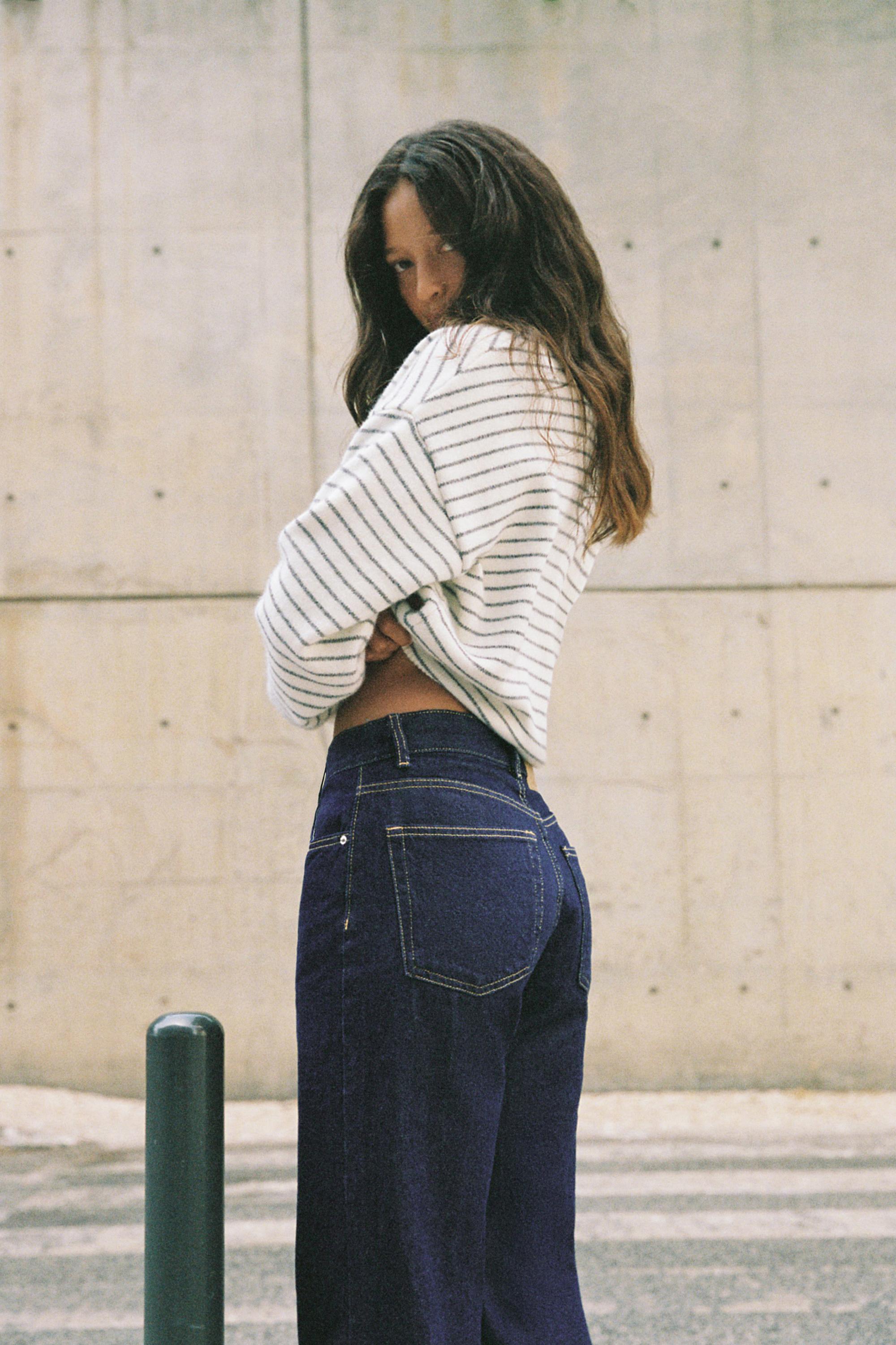 Oversize baggy jeans — Ink blue